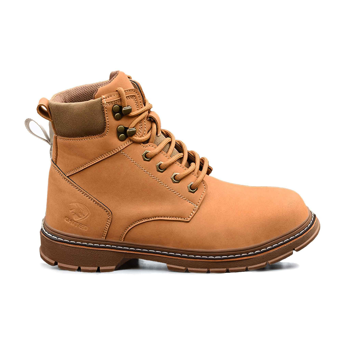 Men's Steel Toe Yellow Work Boots Lace-up Style - USINE PRO | B243