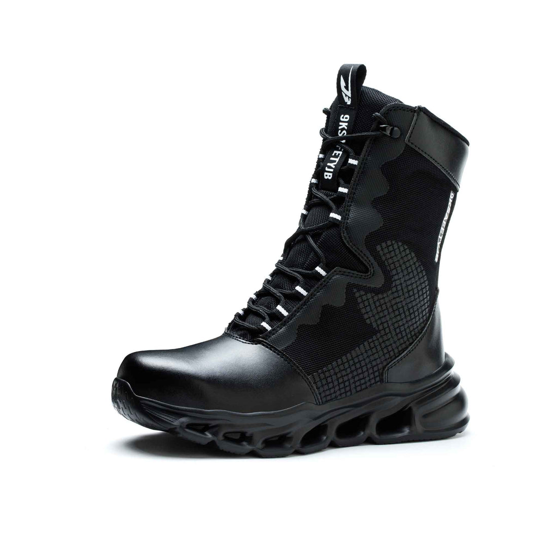 Men's 8-Inch Waterproof Steel Toe Work Boots - Slip-Resistant & Durable | B307