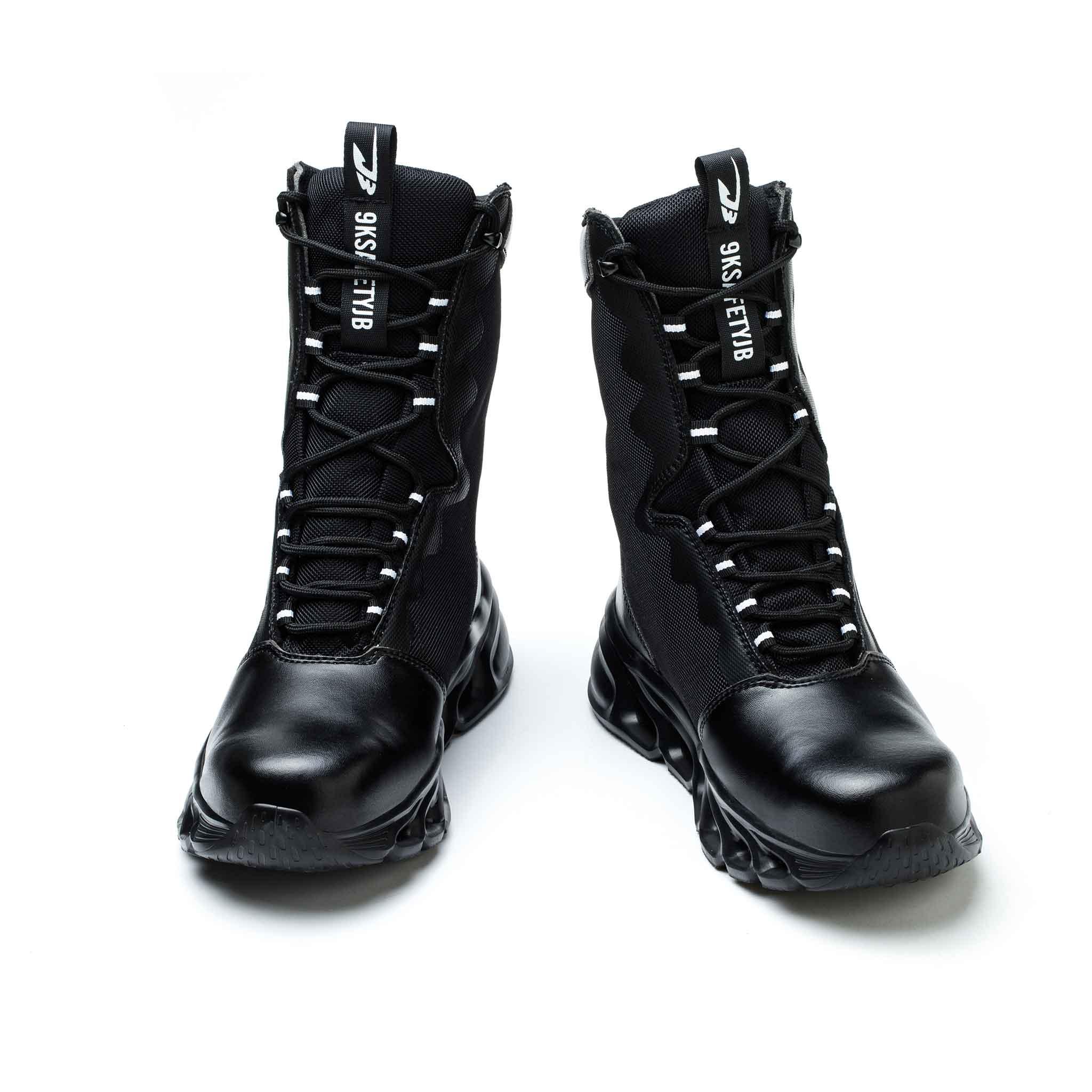 Men's 8-Inch Waterproof Steel Toe Work Boots - Slip-Resistant & Durable | B307