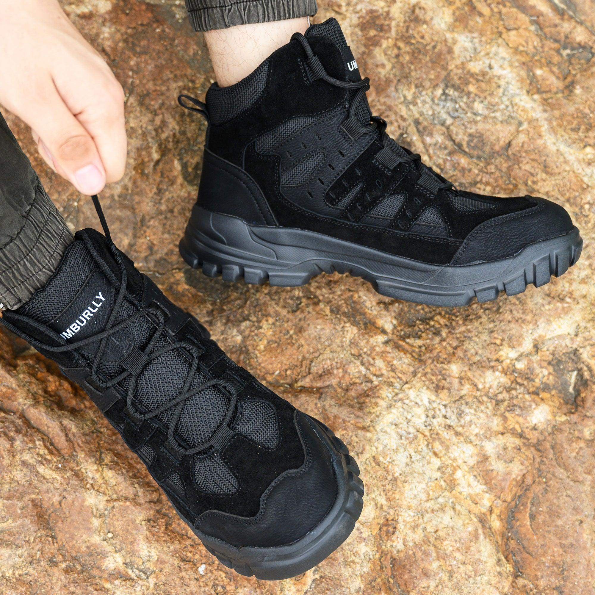 Men's Steel Toe Hiker Work Boots - Shock Absorbing | B286