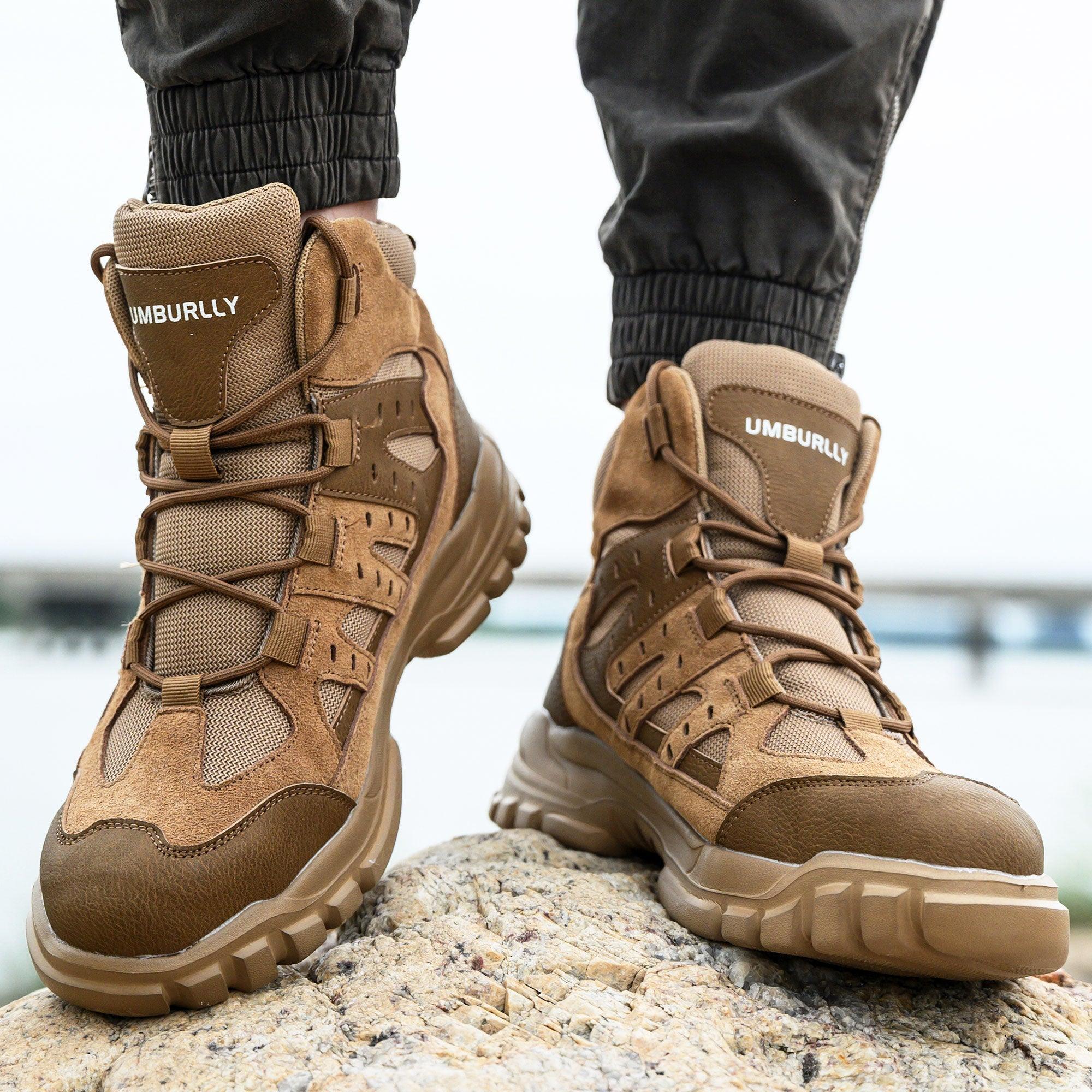 Men's Steel Toe Hiker Work Boots - Shock Absorbing | B286