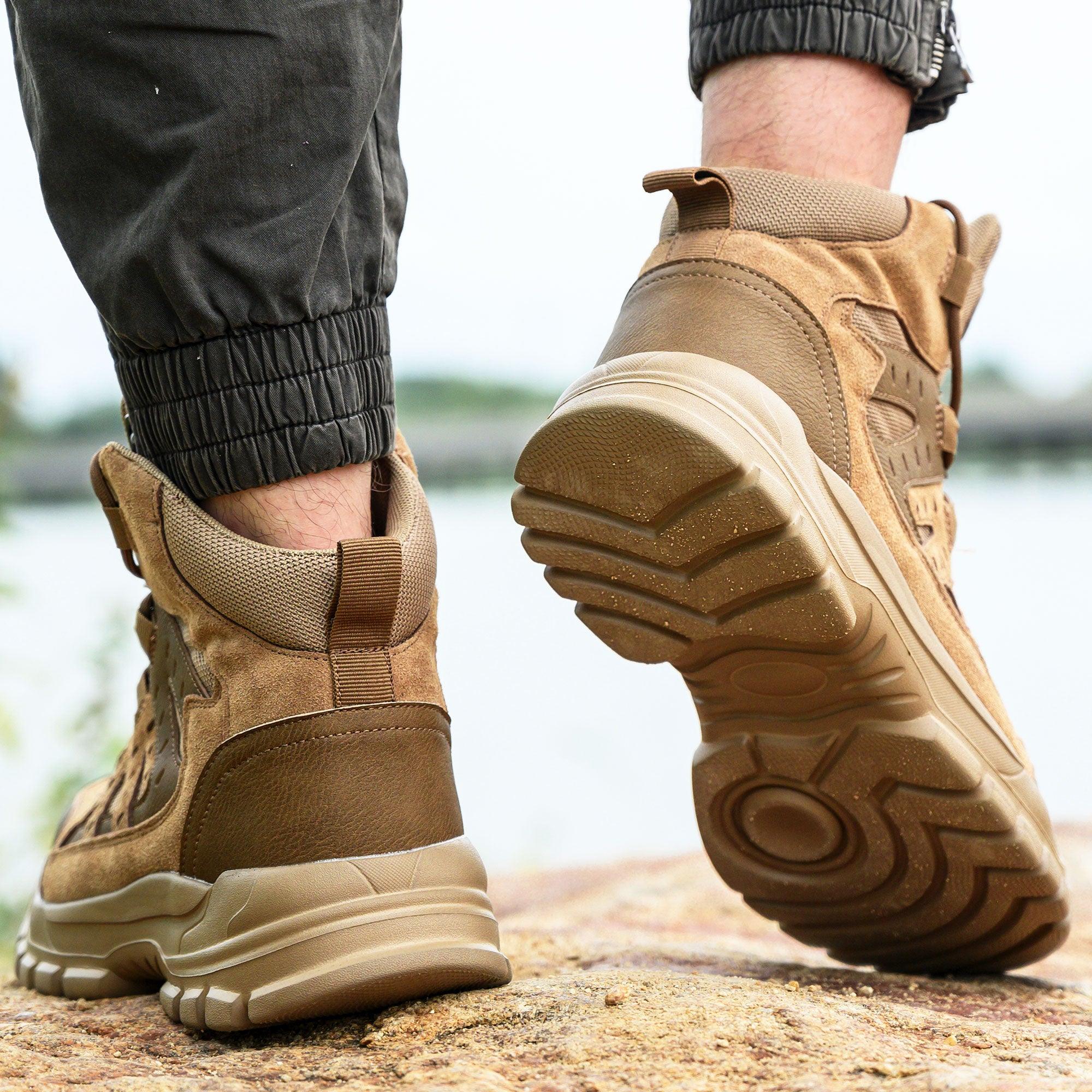 Men's Steel Toe Hiker Work Boots - Shock Absorbing | B286