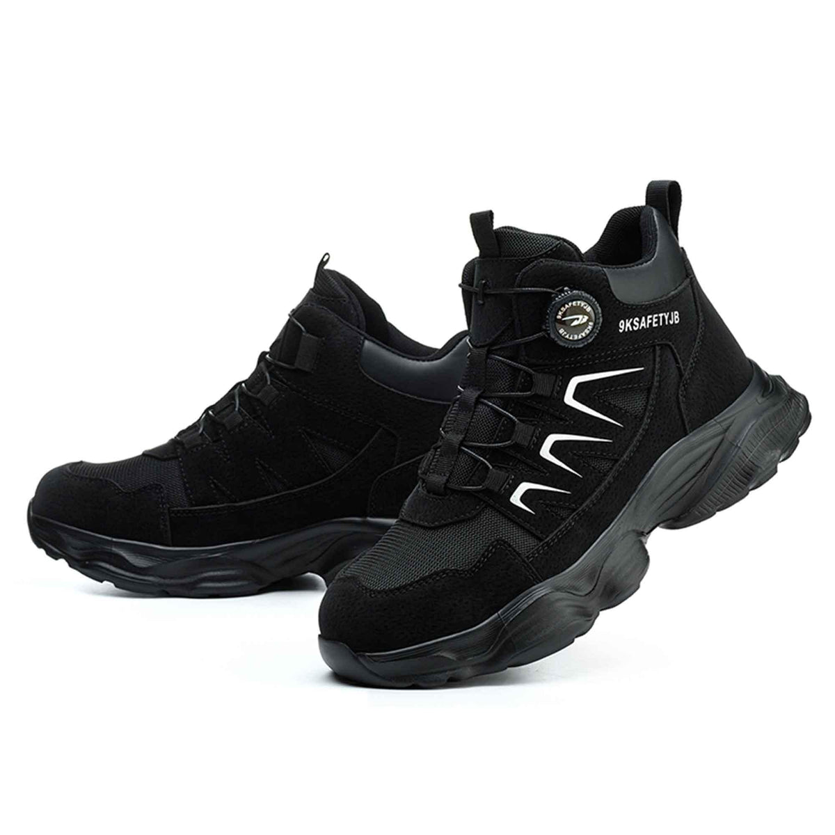 Simple Work Boots Men's Breathable Steel Toe Work Boots - Easy-on Dial Lacing B322 ...