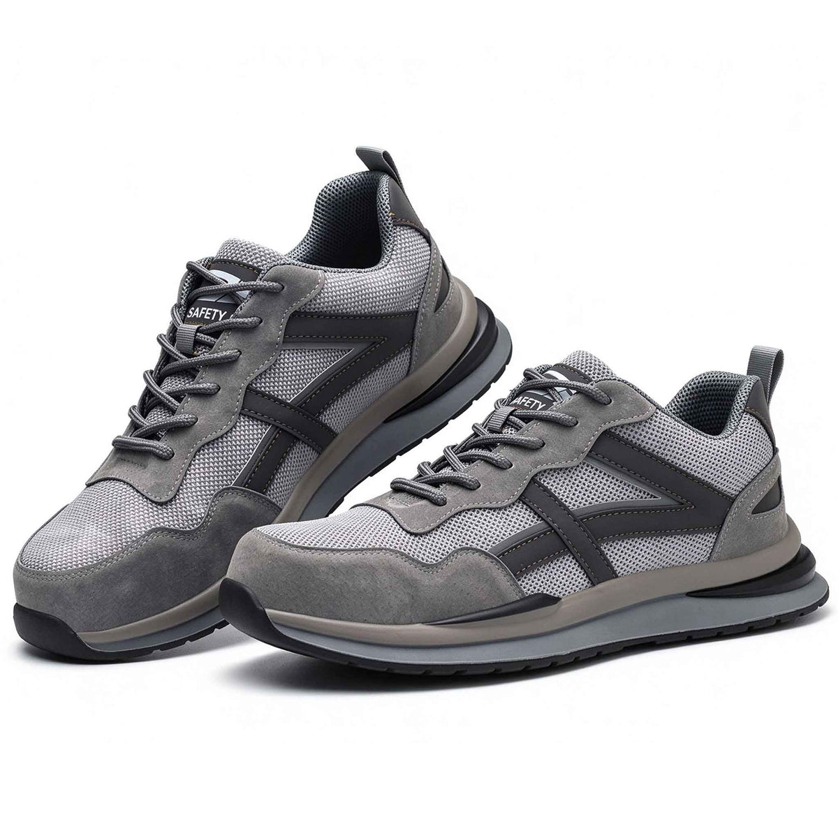 Men's Steel Toe Breathable Industrial Work Shoes - Slip Resistant | B205