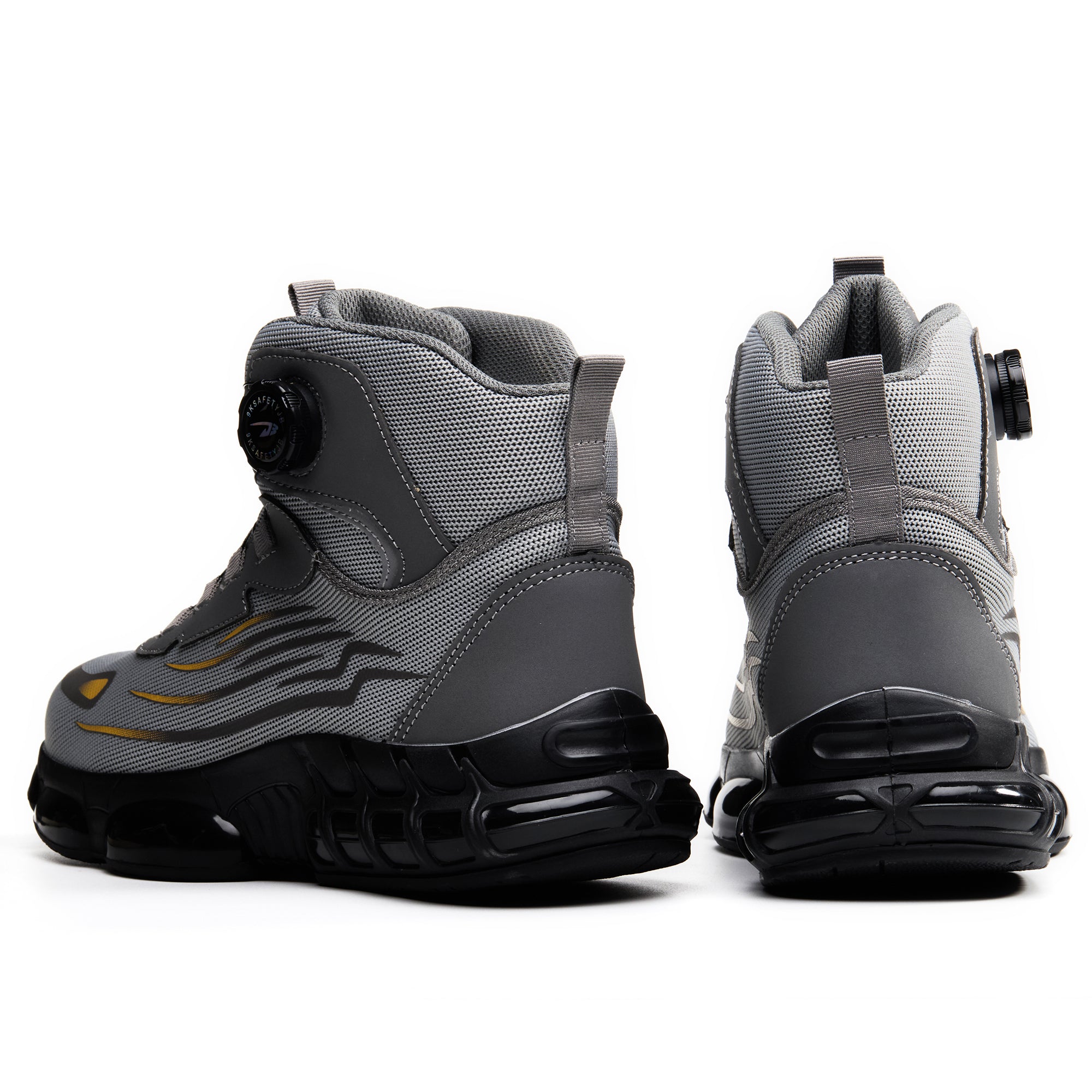 Men's Steel Toe Breathable Work Boots - Dial Lacing | B353