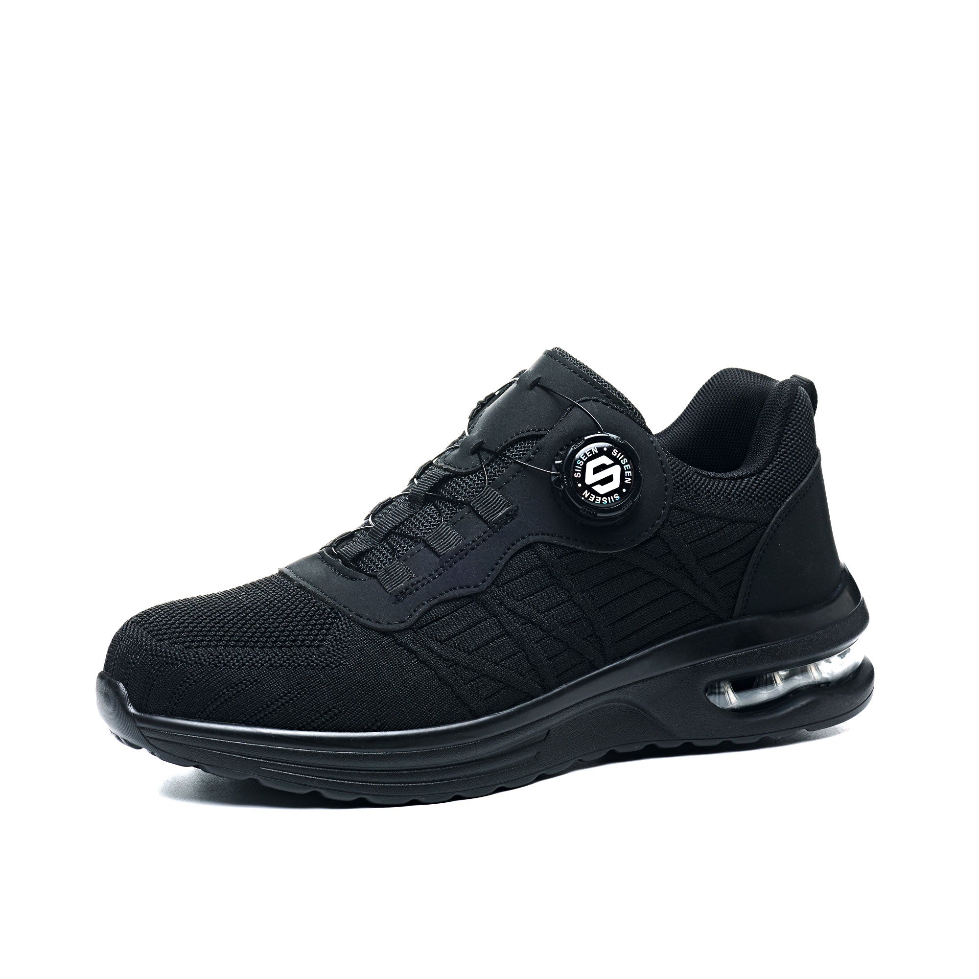 Men's Steel Toe Cushioned Work Sneakers - Knob Lacing System | B337