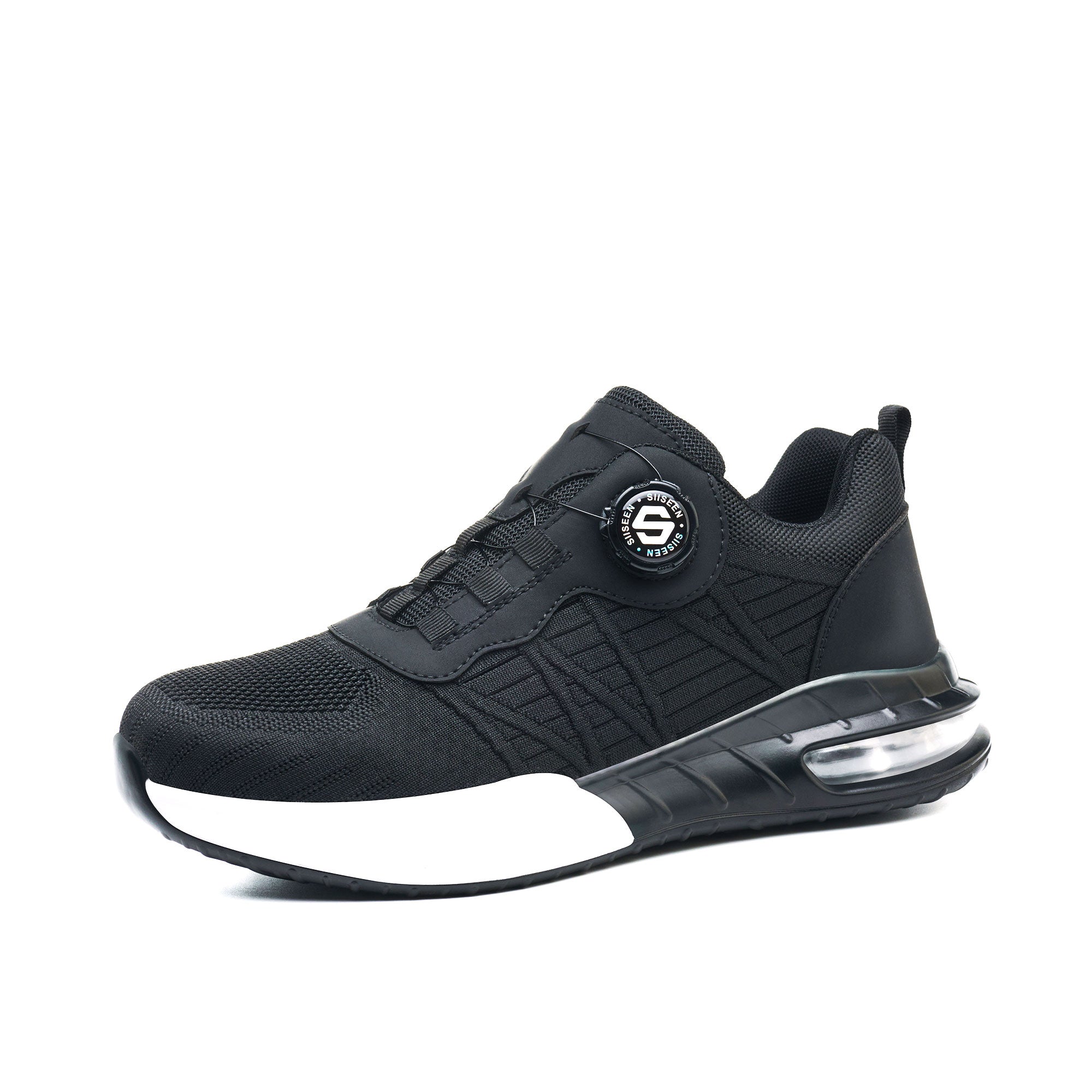 Men's Steel Toe Cushioned Work Sneakers - Knob Lacing System | B337