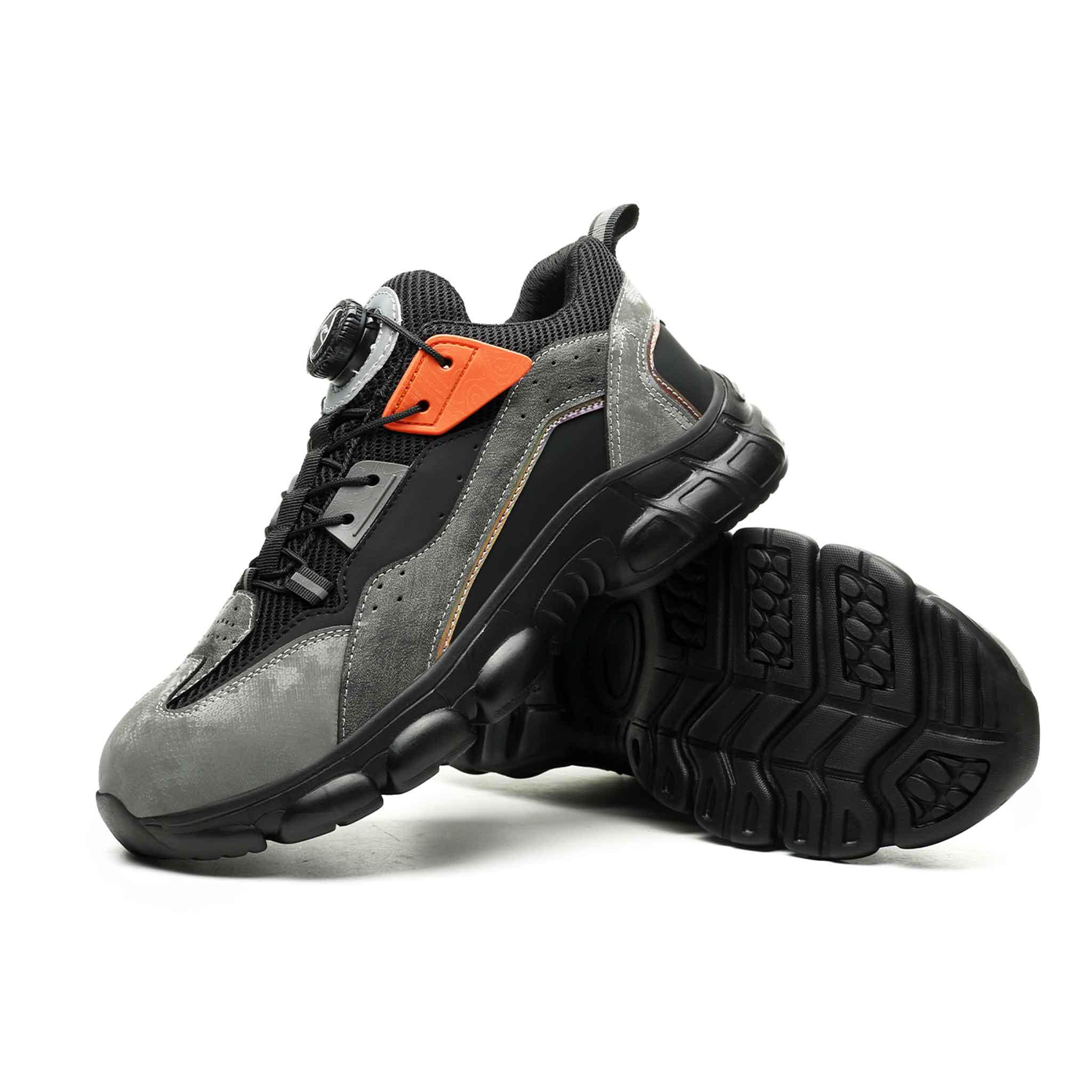 Men's Steel Toe Cushioned Work Sneakers - Shock Absorbing | B303