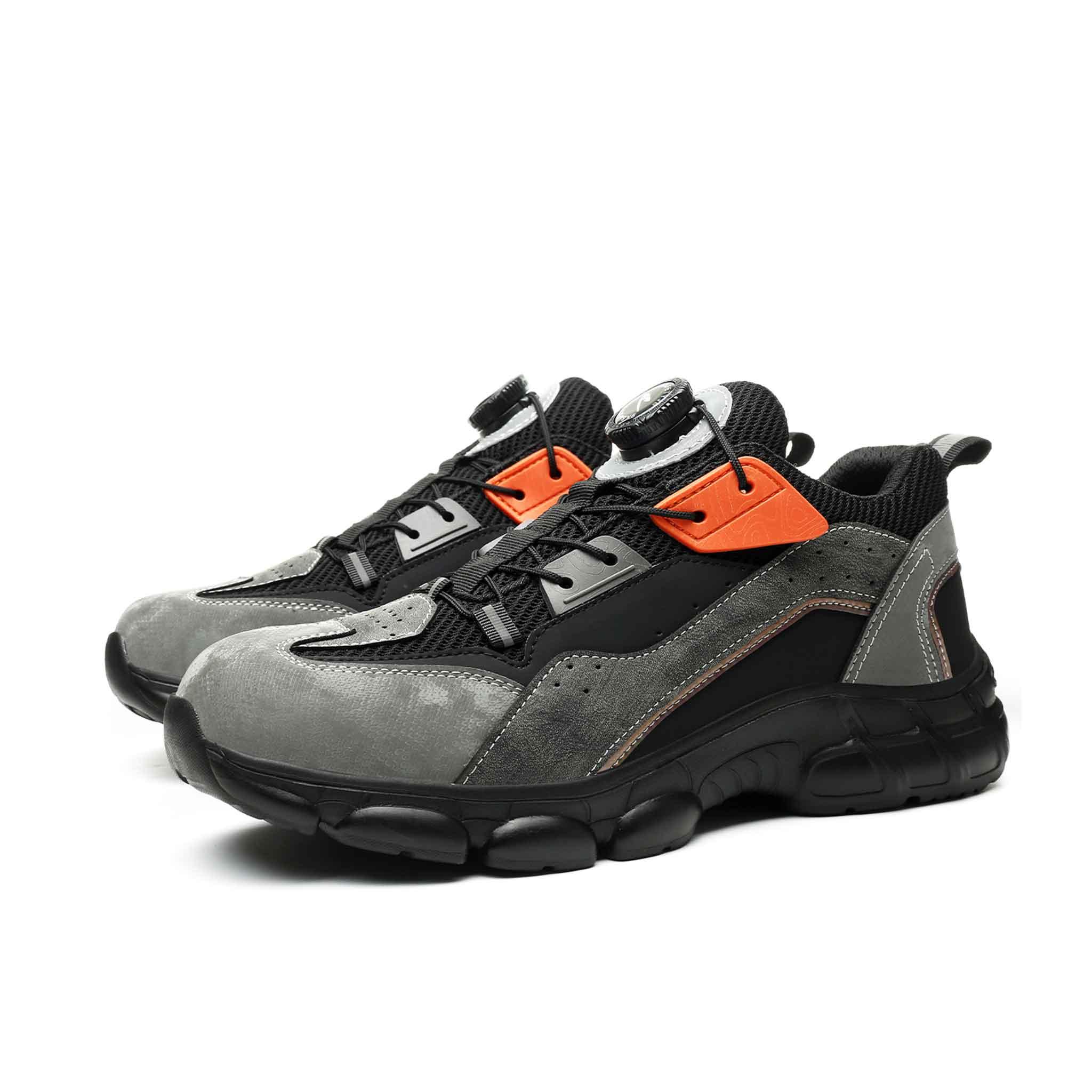 Men's Steel Toe Cushioned Work Sneakers - Shock Absorbing | B303