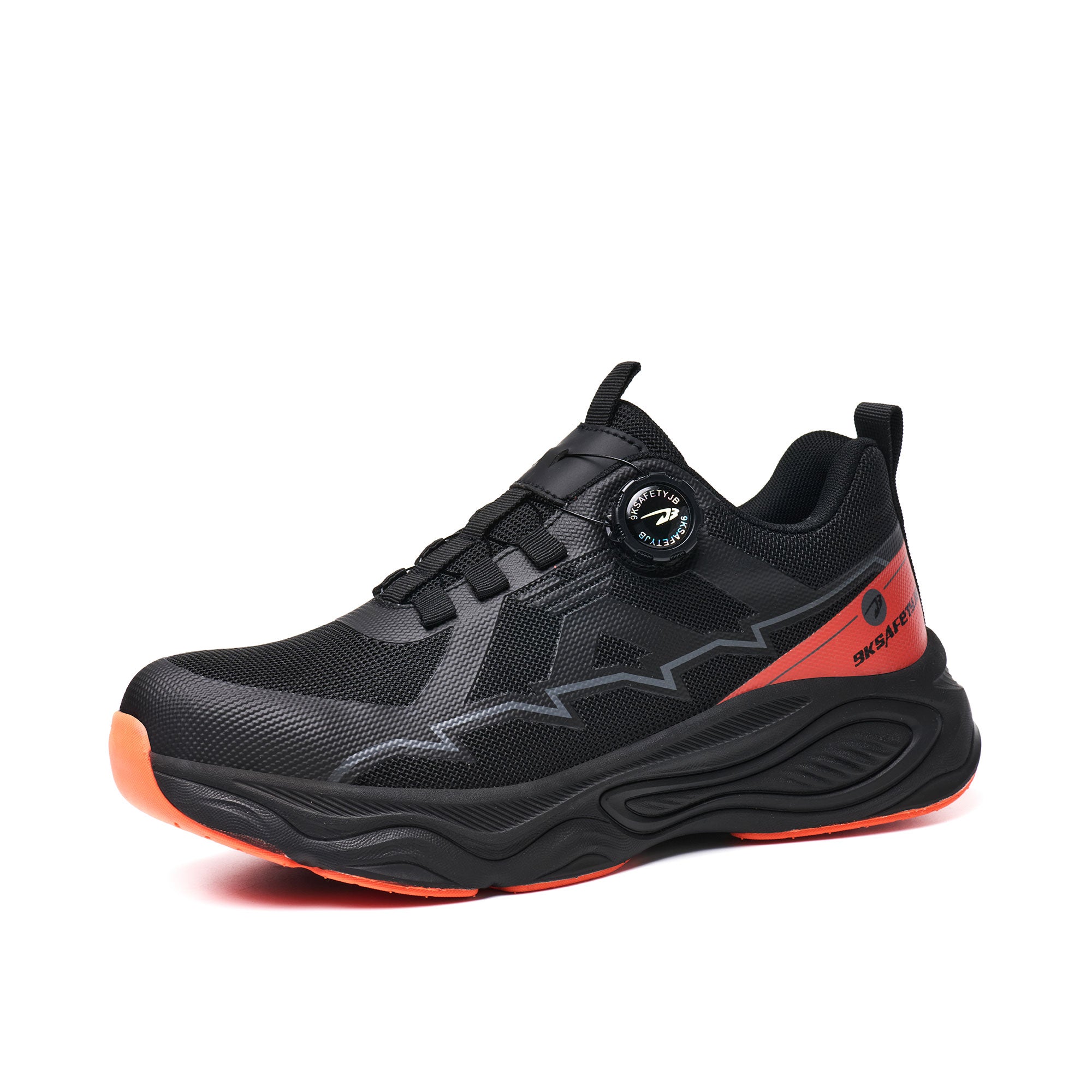 Men's Steel Toe Dial Lacing Work Sneakers - Slip Resistant Sole | B351