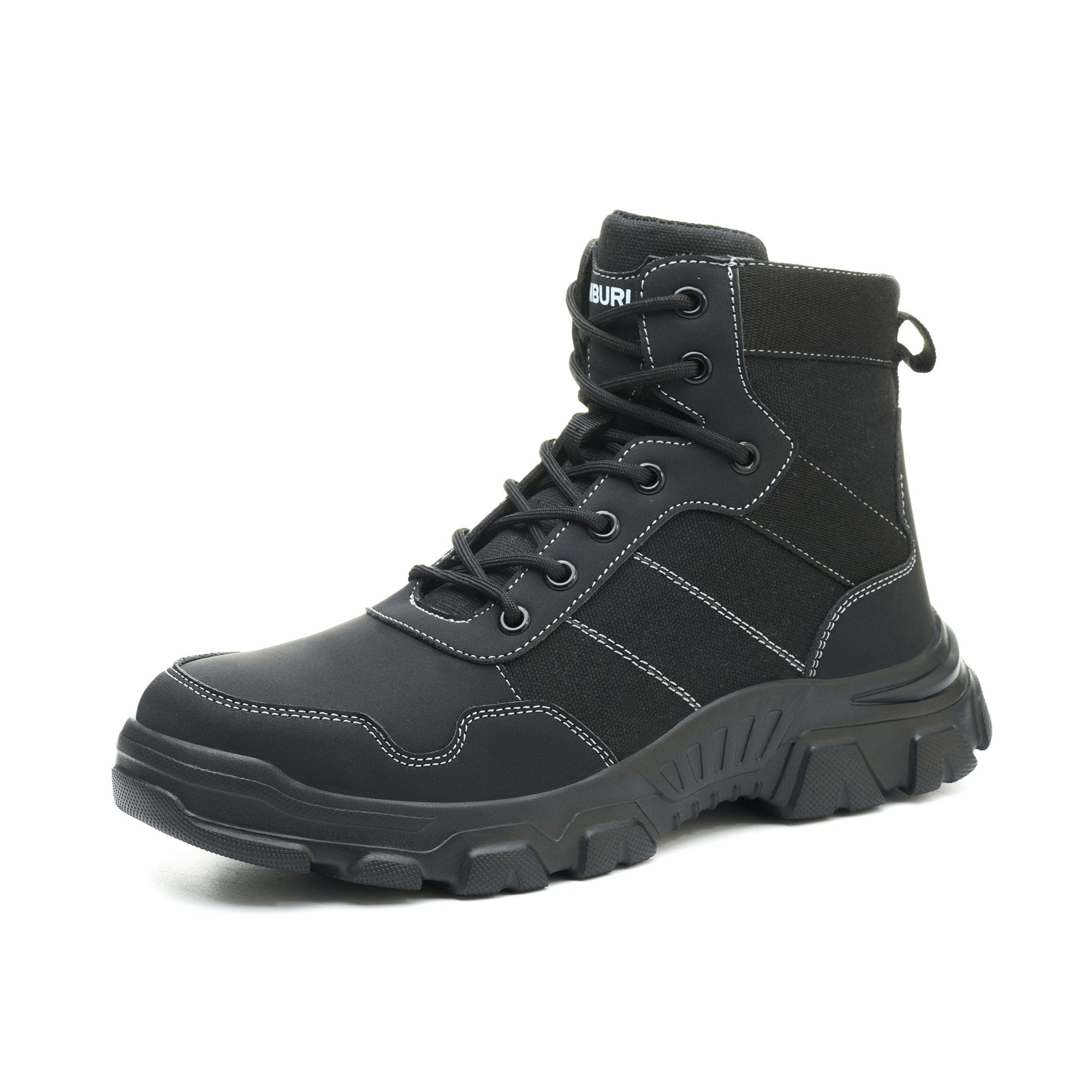 Men's Steel Toe Height Work Boots - Slip Resistant | B342