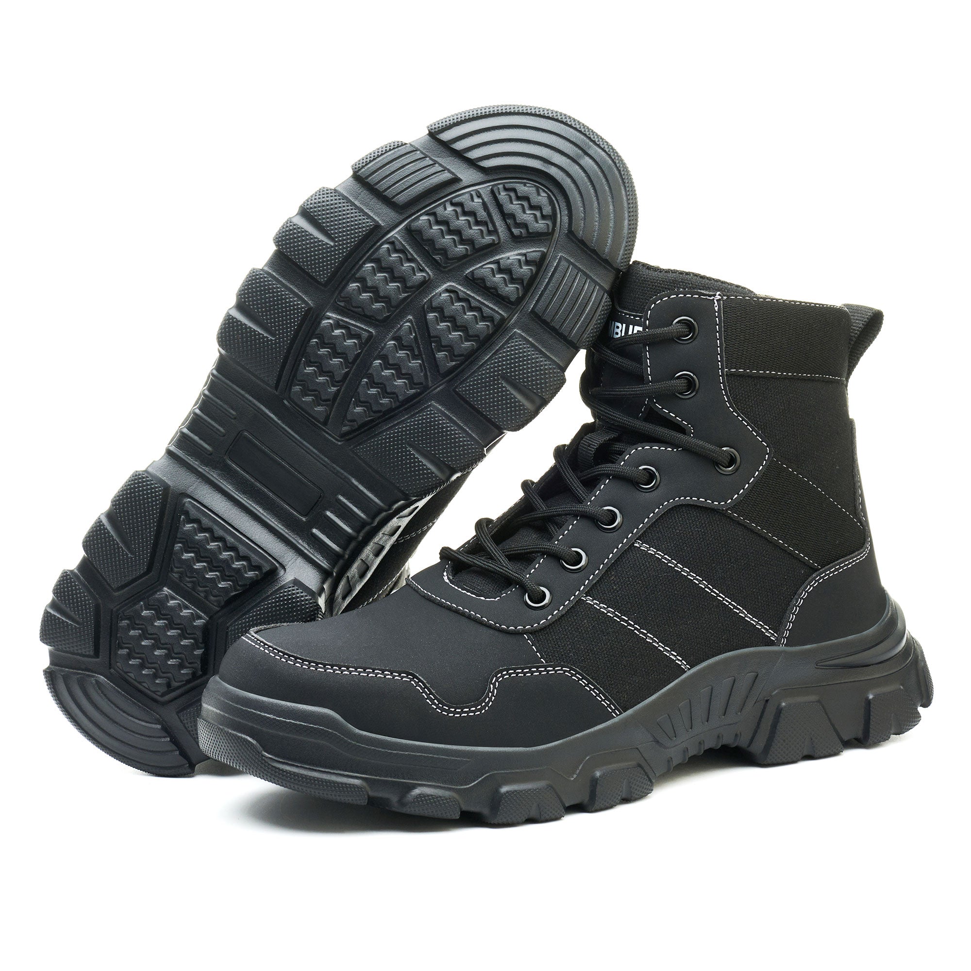 Men's Steel Toe Height Work Boots - Slip Resistant | B342