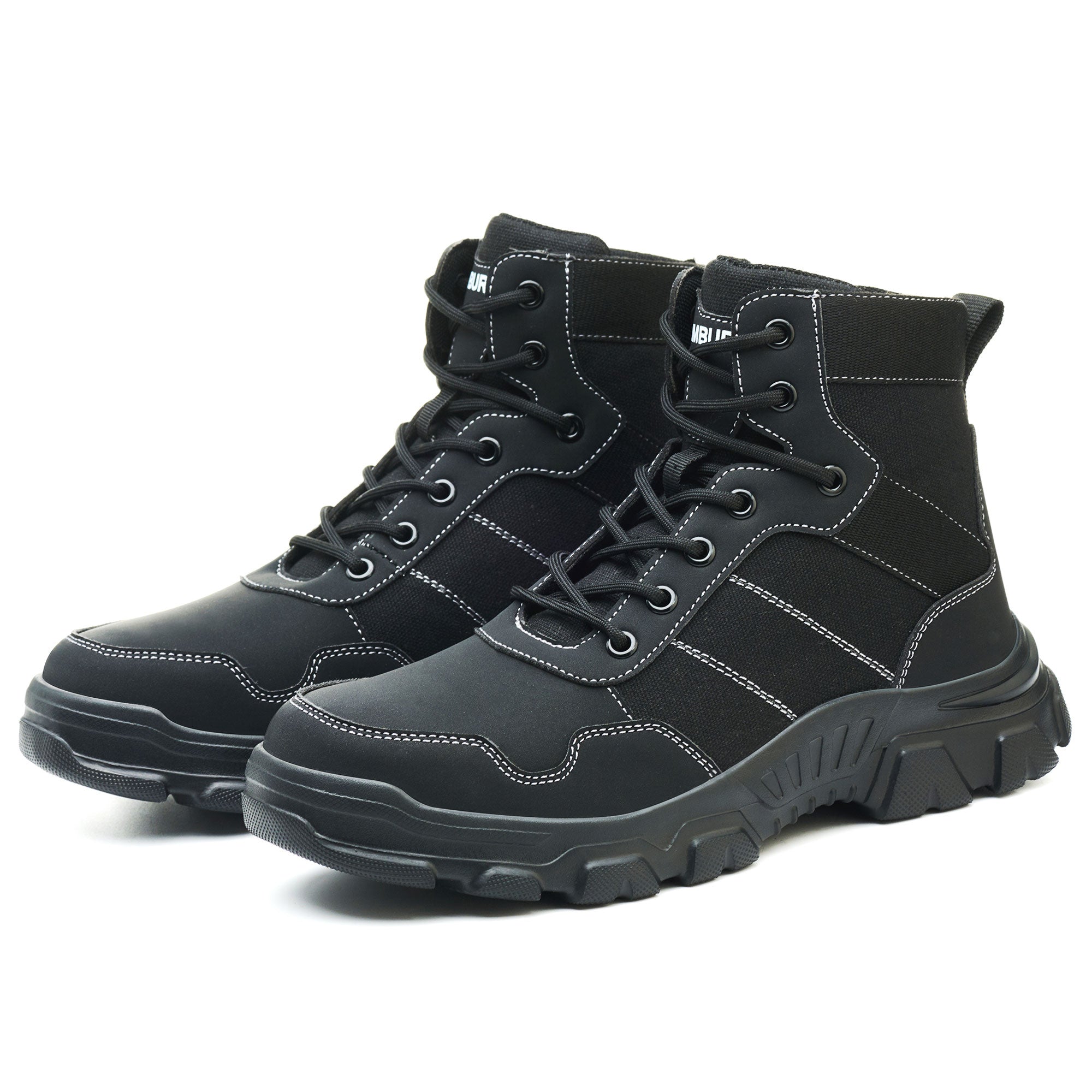 Men's Steel Toe Height Work Boots - Slip Resistant | B342