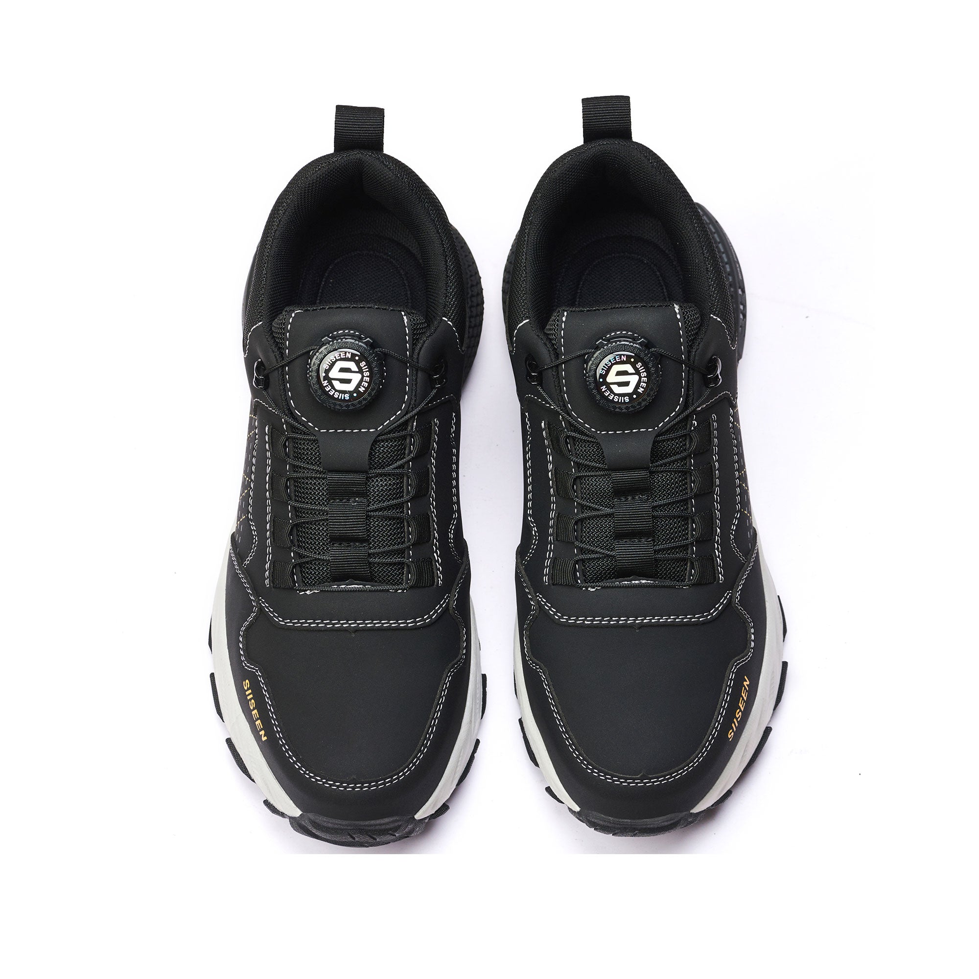 Men's Steel Toe Knob Lacing Work Sneakers - Breathable Mesh | B338