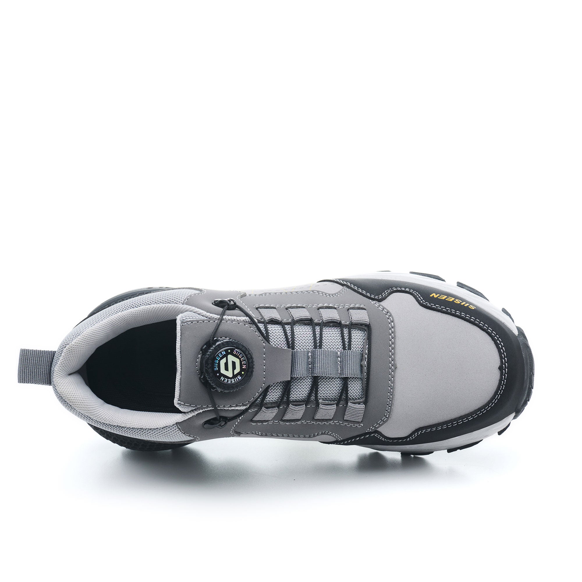 Men's Steel Toe Knob Lacing Work Sneakers - Breathable Mesh | B338