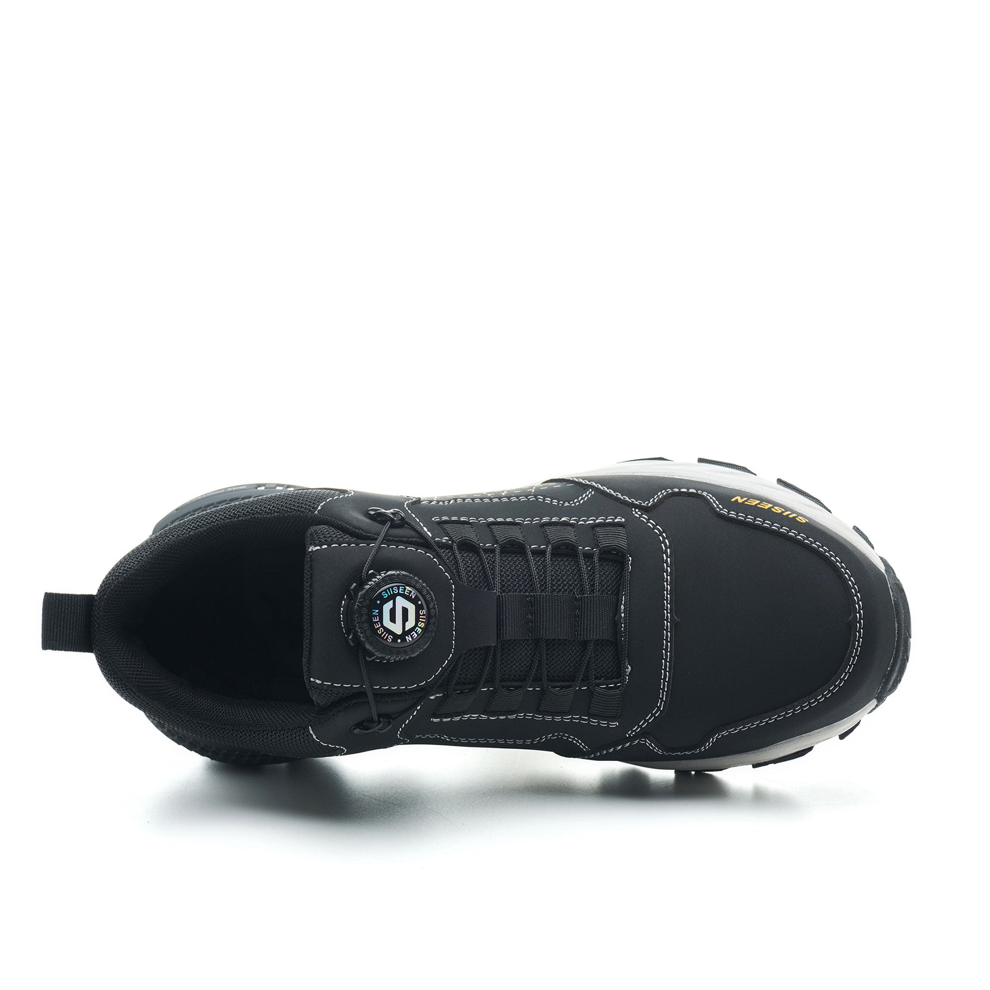 Men's Steel Toe Knob Lacing Work Sneakers - Breathable Mesh | B338