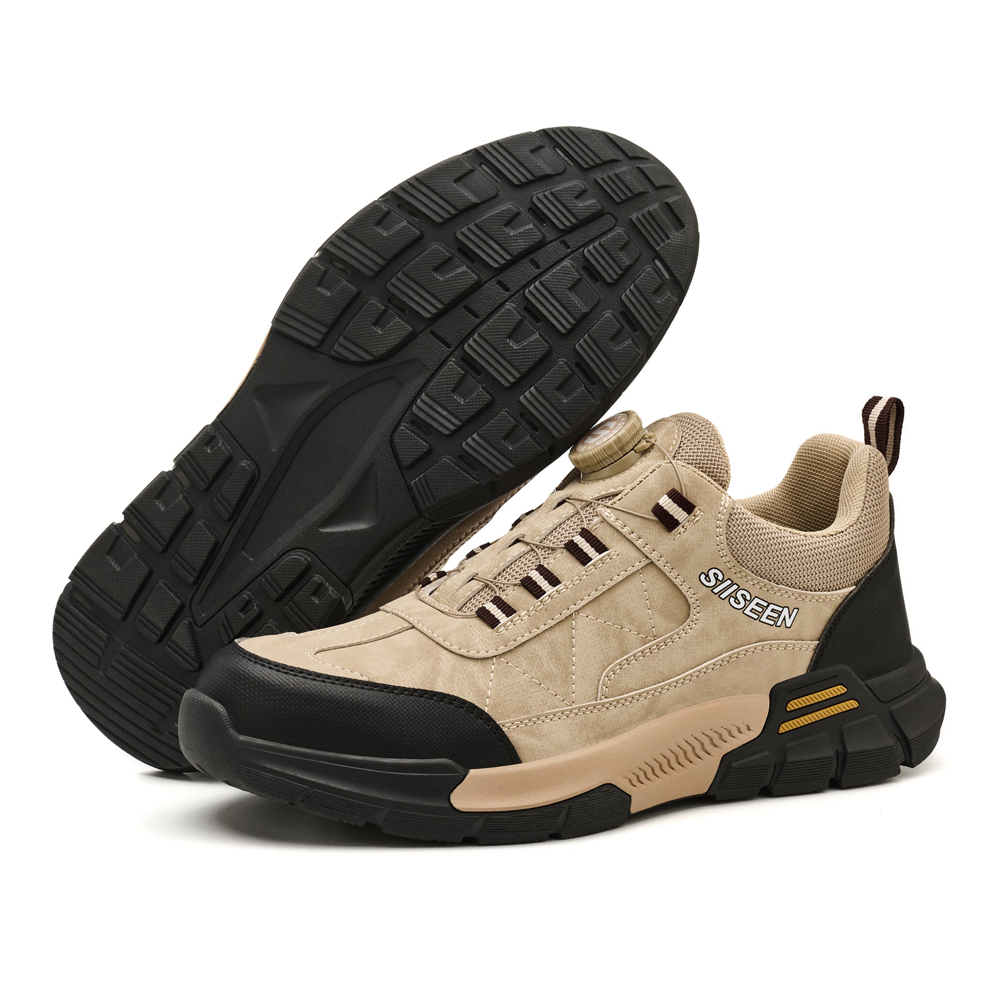 Men's Steel Toe Skate Work Shoes - Knob Lacing System | B336