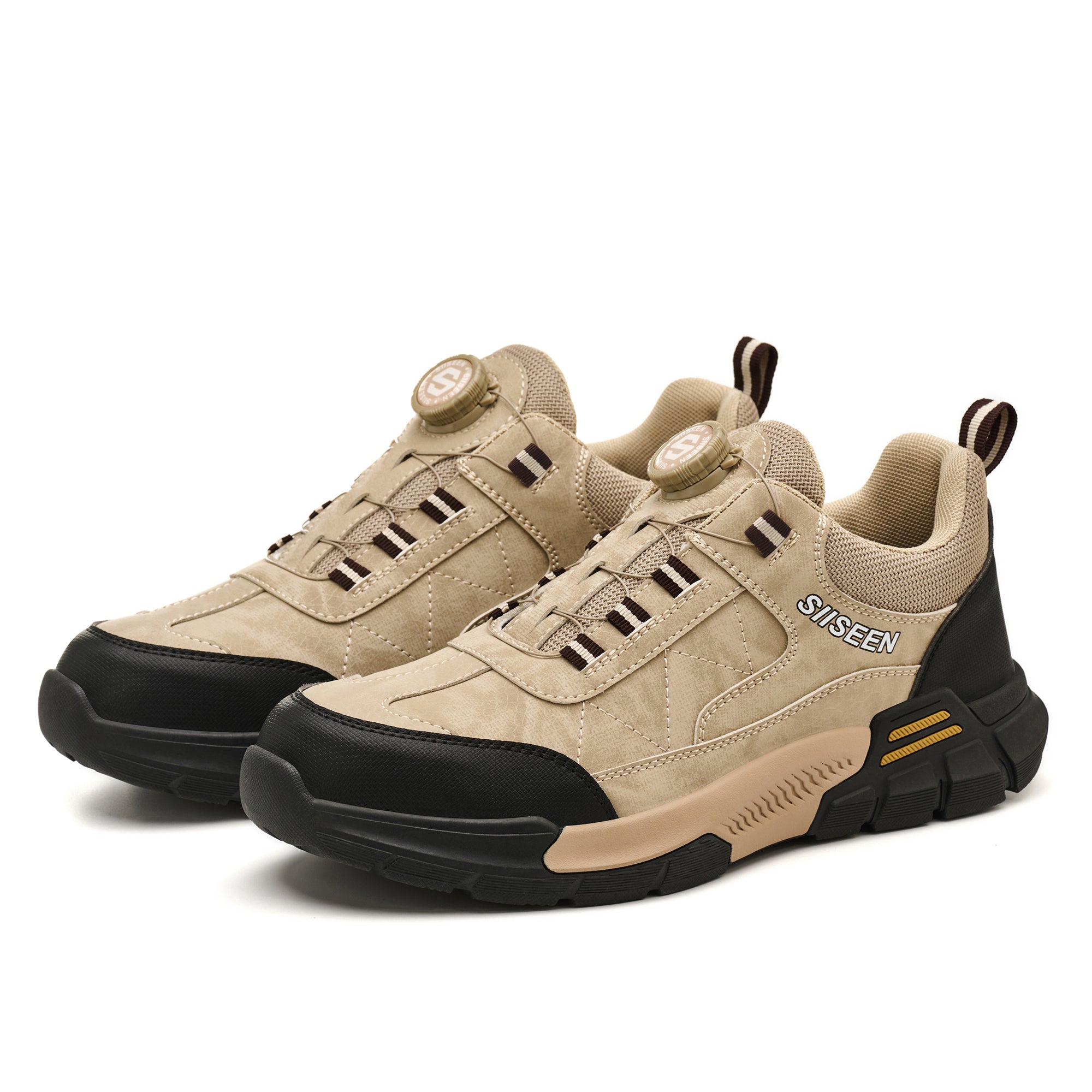 Men's Steel Toe Skate Work Shoes - Knob Lacing System | B336