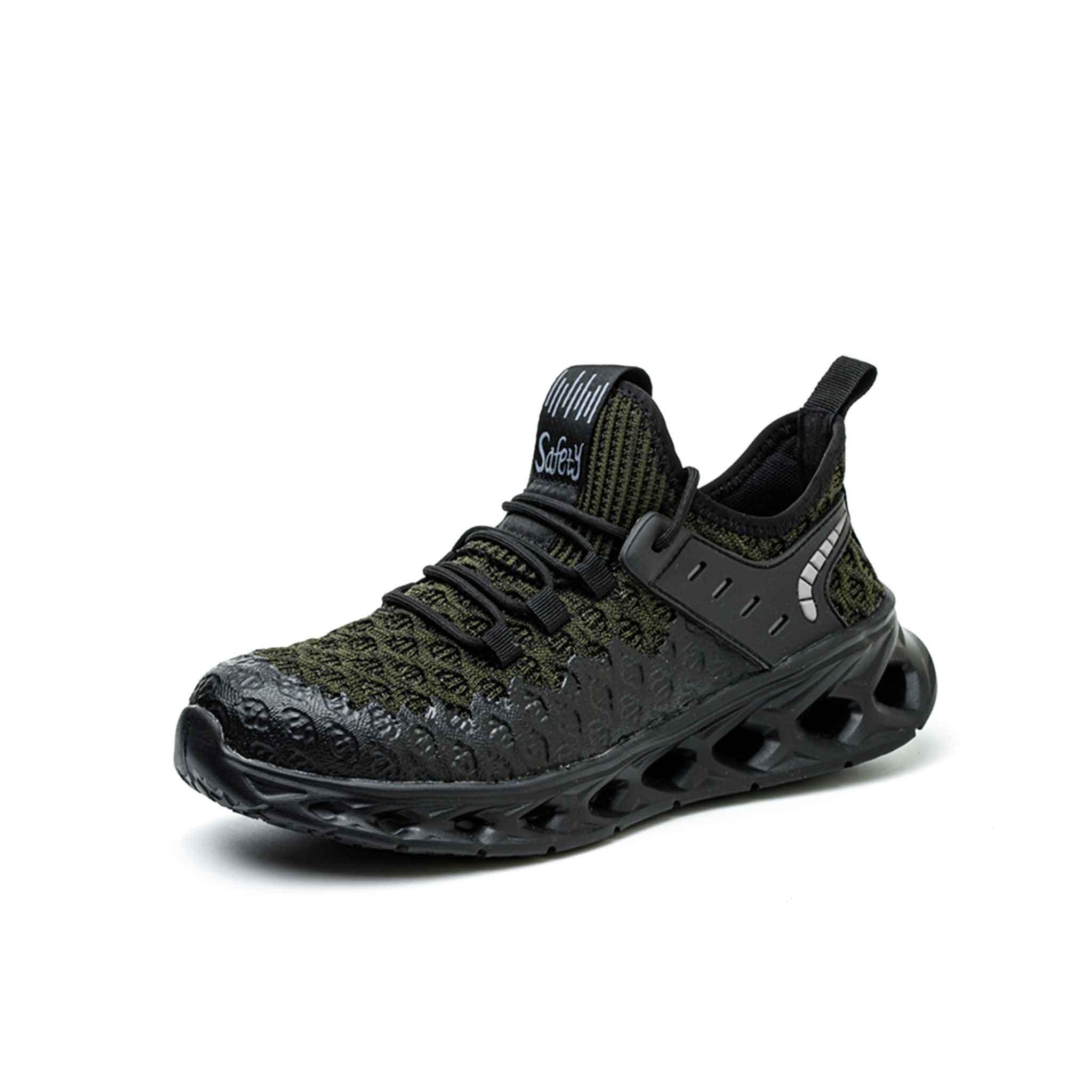 Men's Steel Toe Work Sneaker - Elastic Rubber Sole | B284