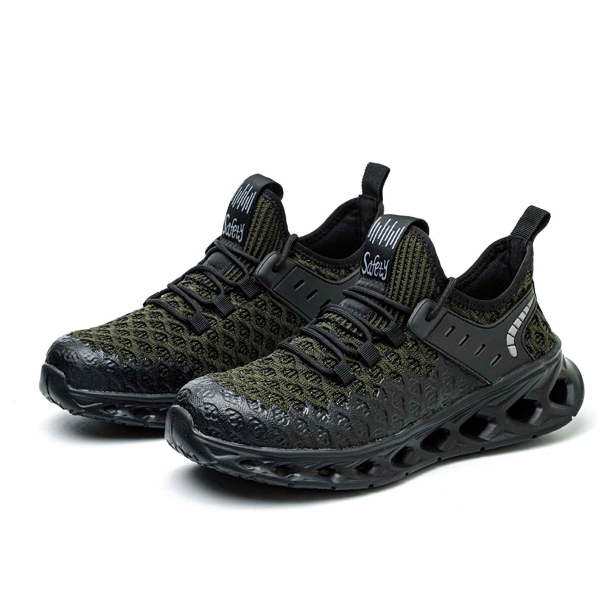 Men's Steel Toe Work Sneaker - Elastic Rubber Sole | B284