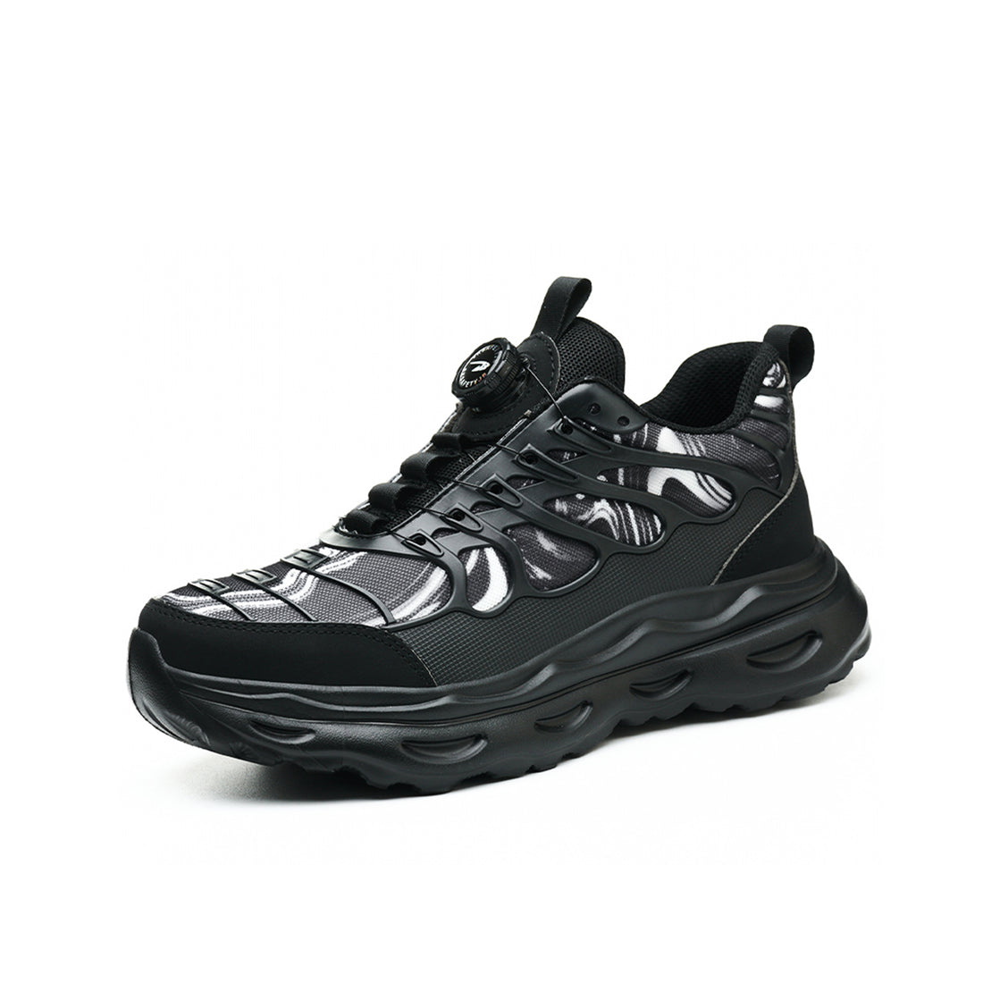 Men's Steel Toe Work Sneakers with Dial Lacing System - Non-Slip & Durable Sole | B348