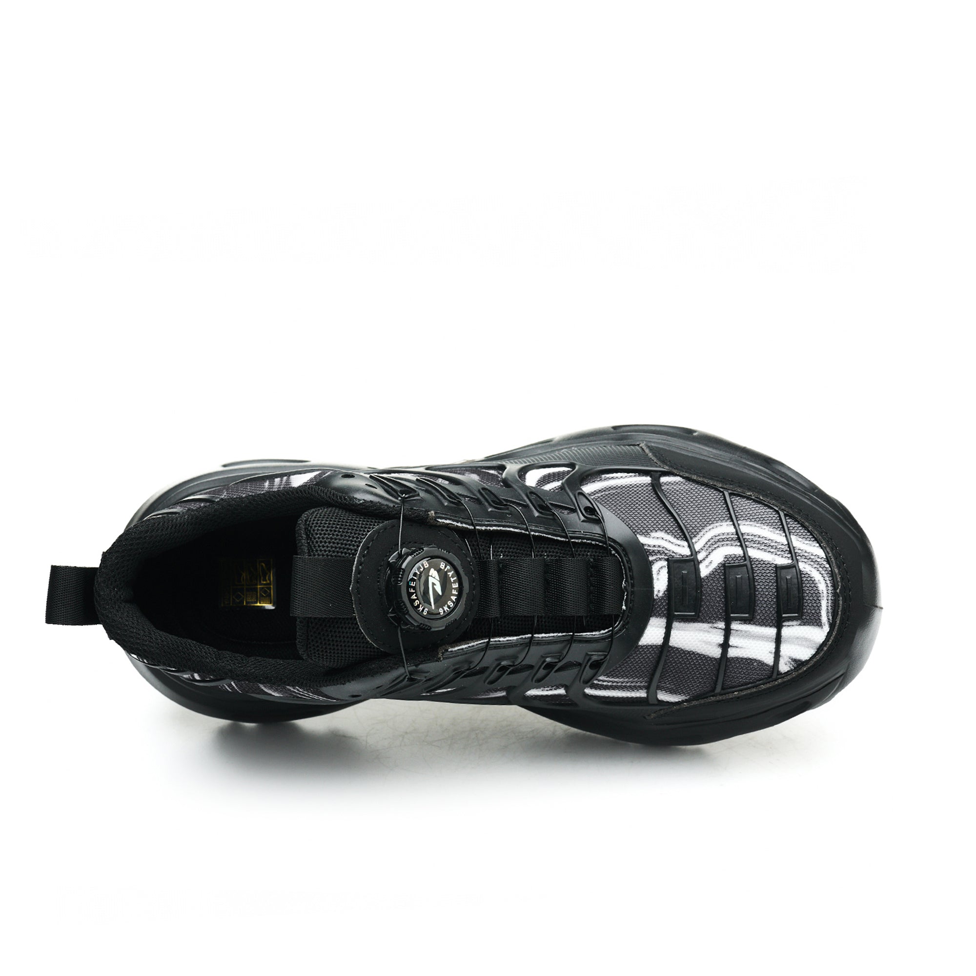 Men's Steel Toe Work Sneakers with Dial Lacing System - Non-Slip & Durable Sole | B348