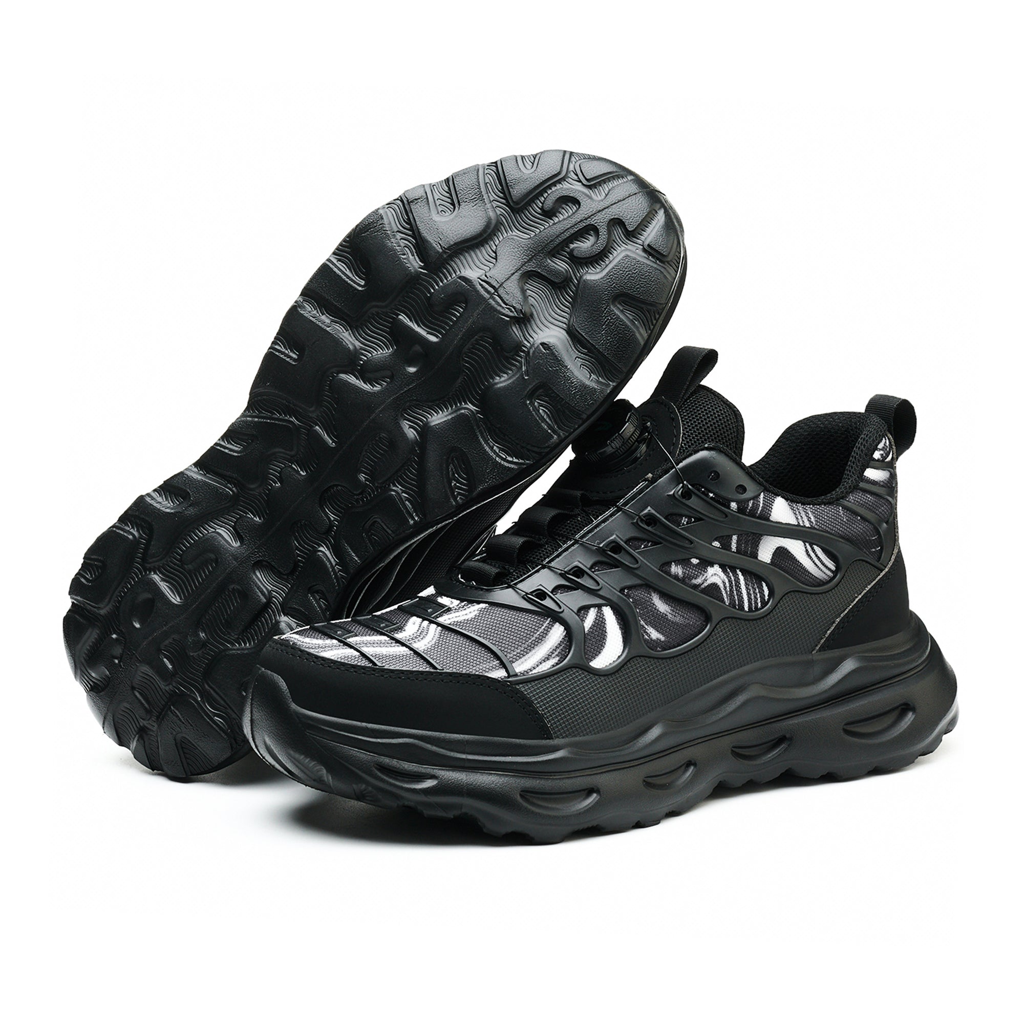 Men's Steel Toe Work Sneakers with Dial Lacing System - Non-Slip & Durable Sole | B348