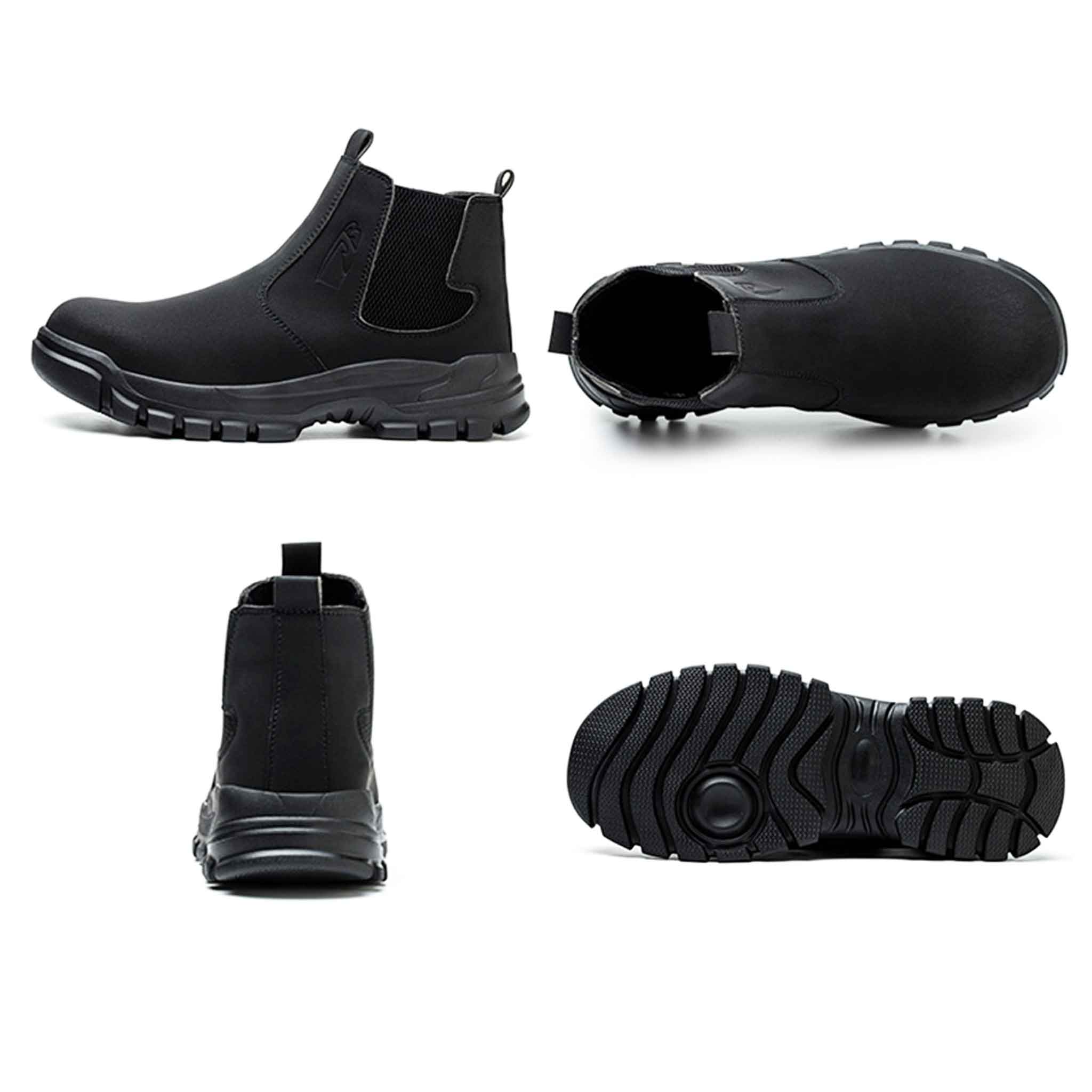 Men's Steel toe Waterproof Work Boots - Classic Chelsea | B344