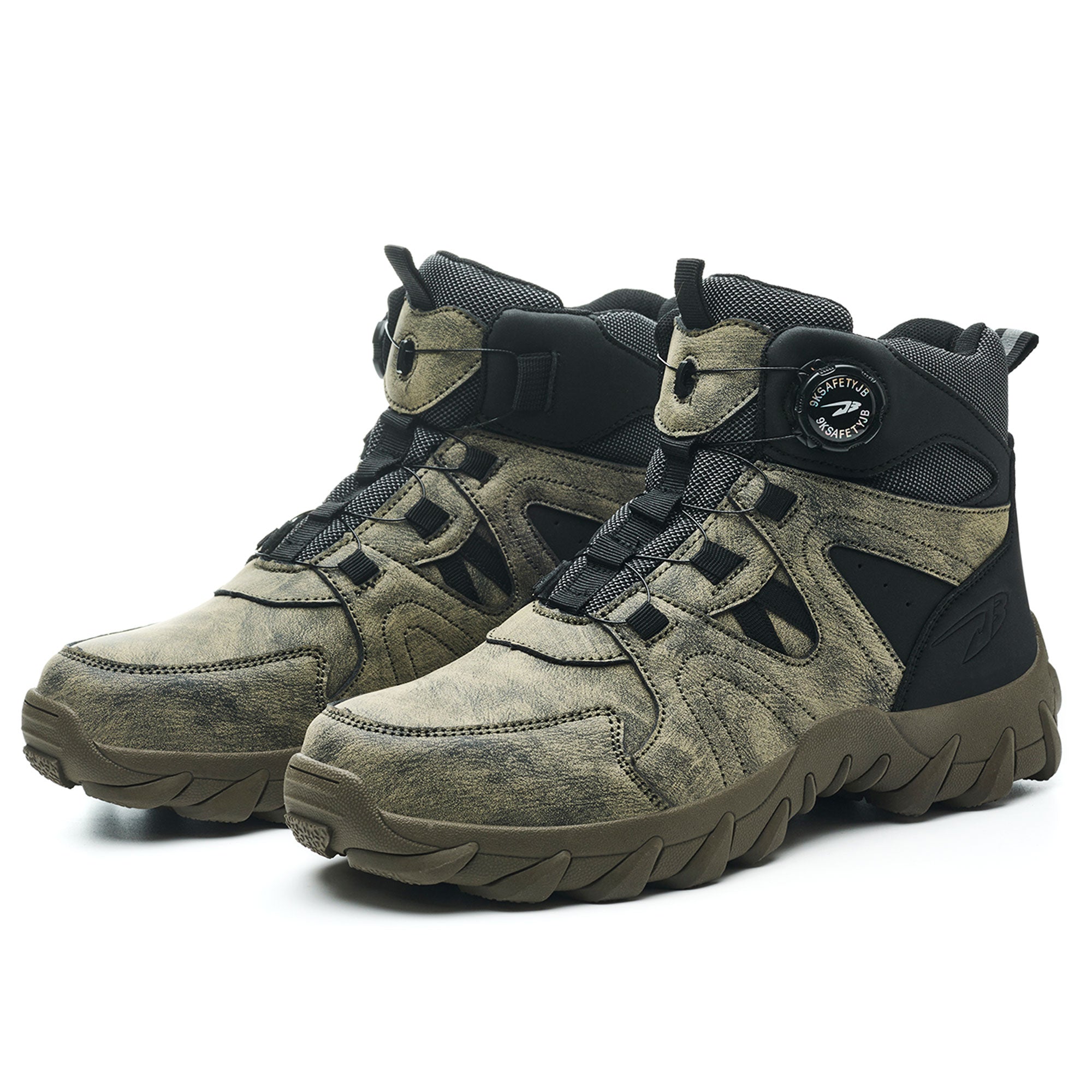 Men's Waterproof Steel Toe Heavy-duty Work Boots -Slip Resistant | B349