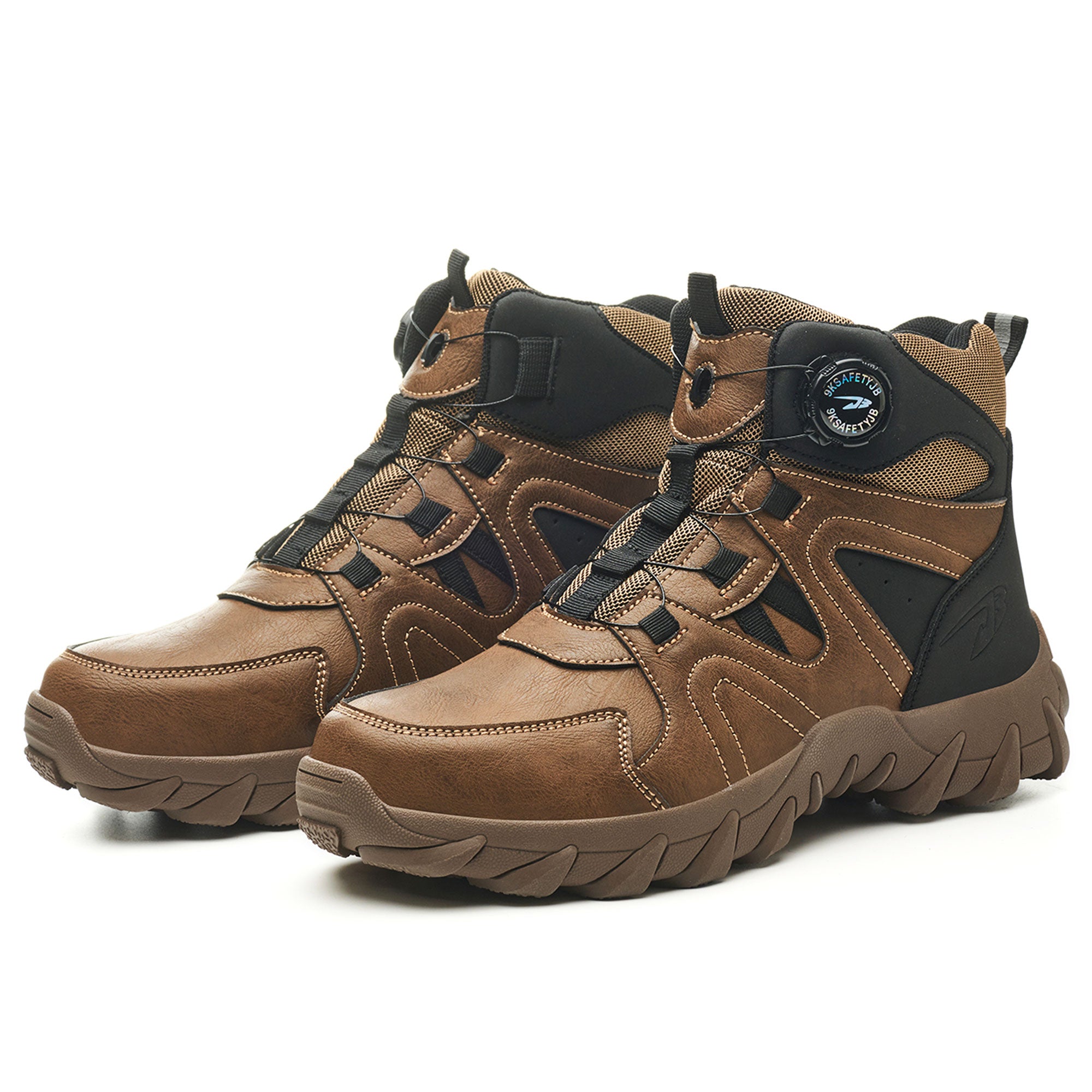 Men's Waterproof Steel Toe Heavy-duty Work Boots -Slip Resistant | B349