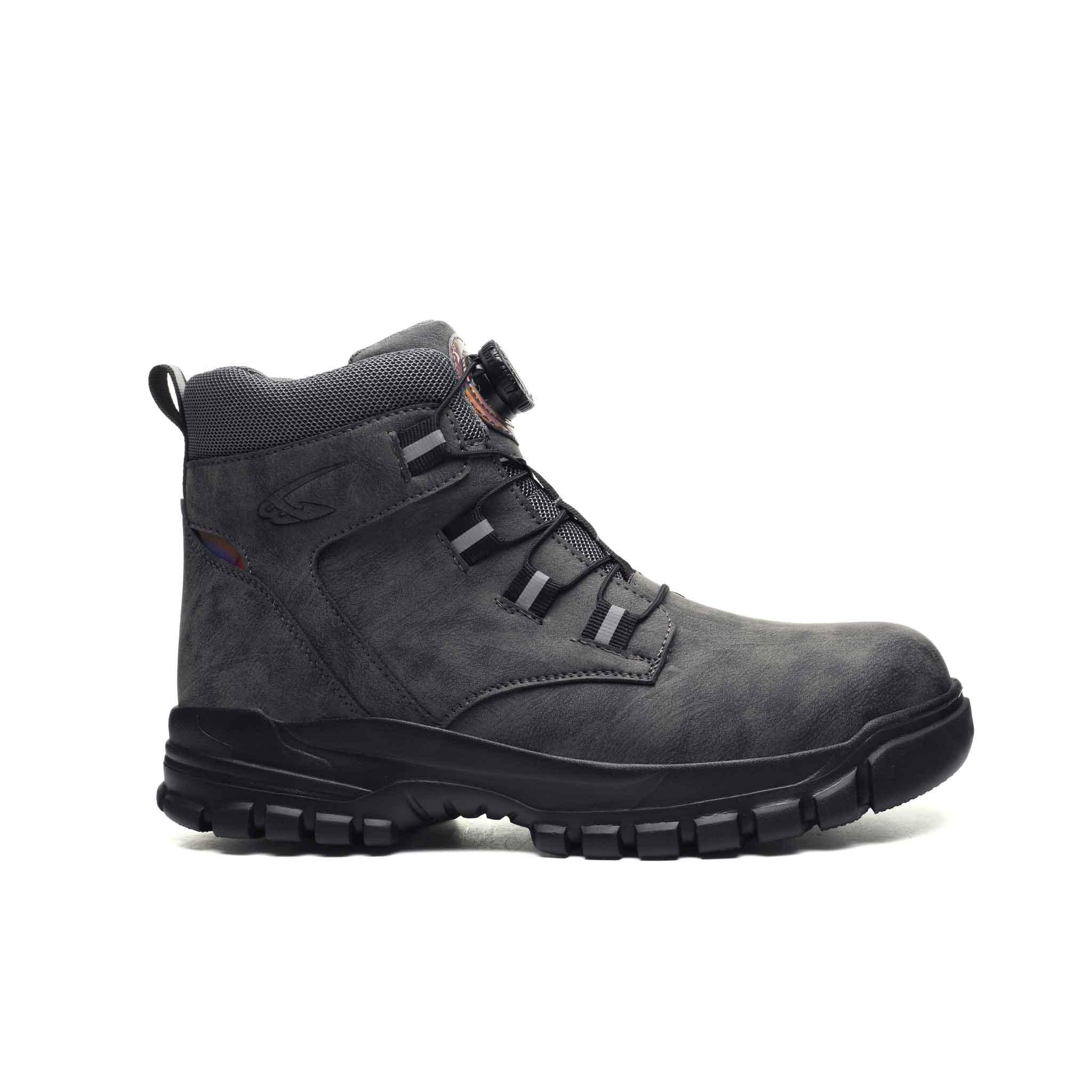 Men's Waterproof Steel Toe Work Boots - Knob Lacing System | B309
