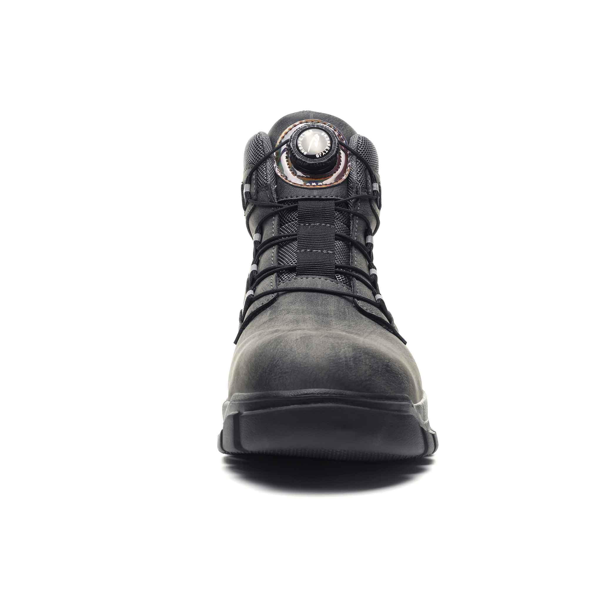 Men's Waterproof Steel Toe Work Boots - Knob Lacing System | B309