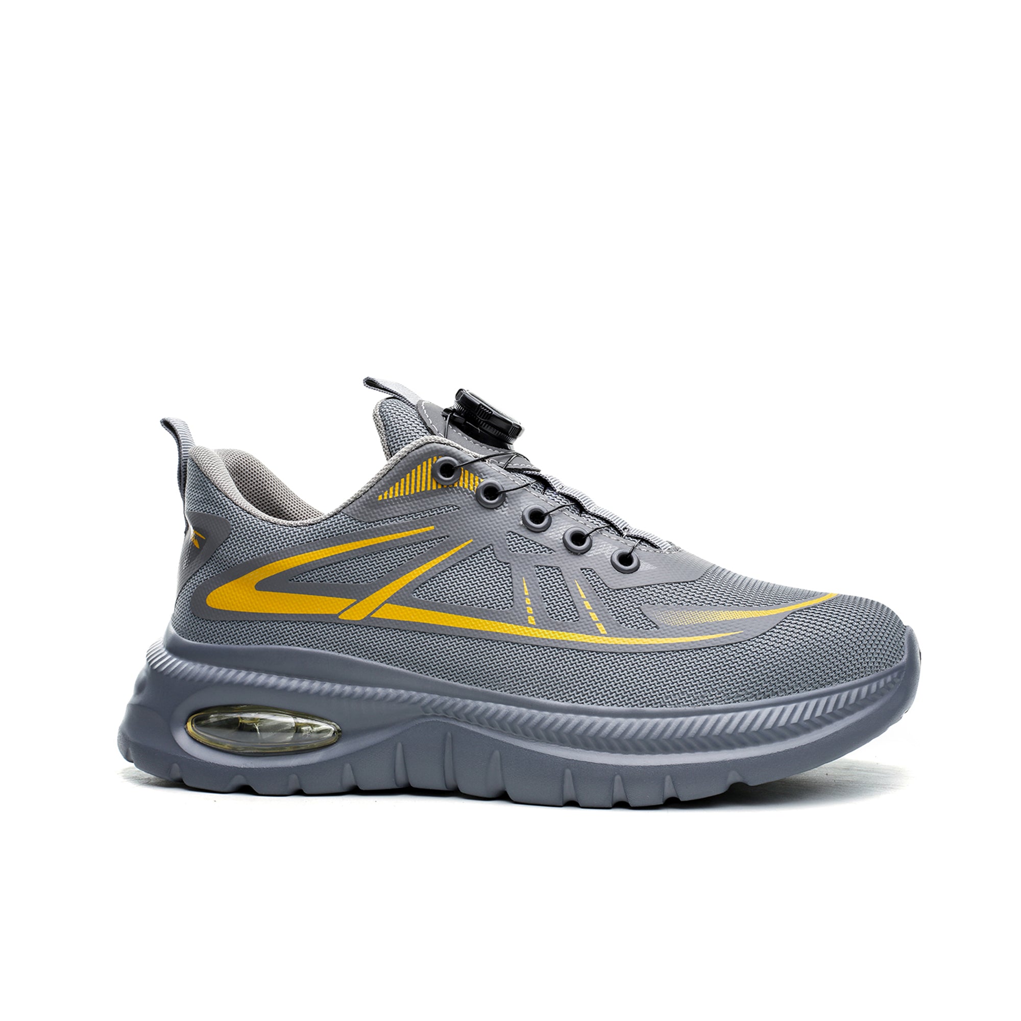 Women's Air Cushioned Steel Toe Work Sneakers - Dial Lacing | B347