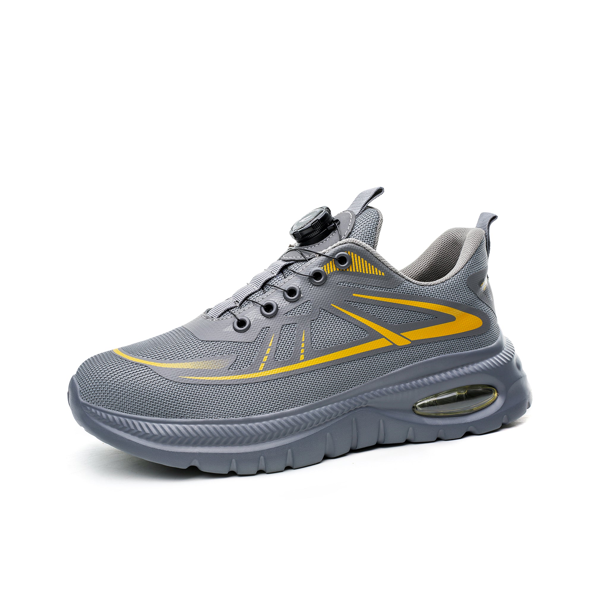 Women's Air Cushioned Steel Toe Work Sneakers - Dial Lacing | B347