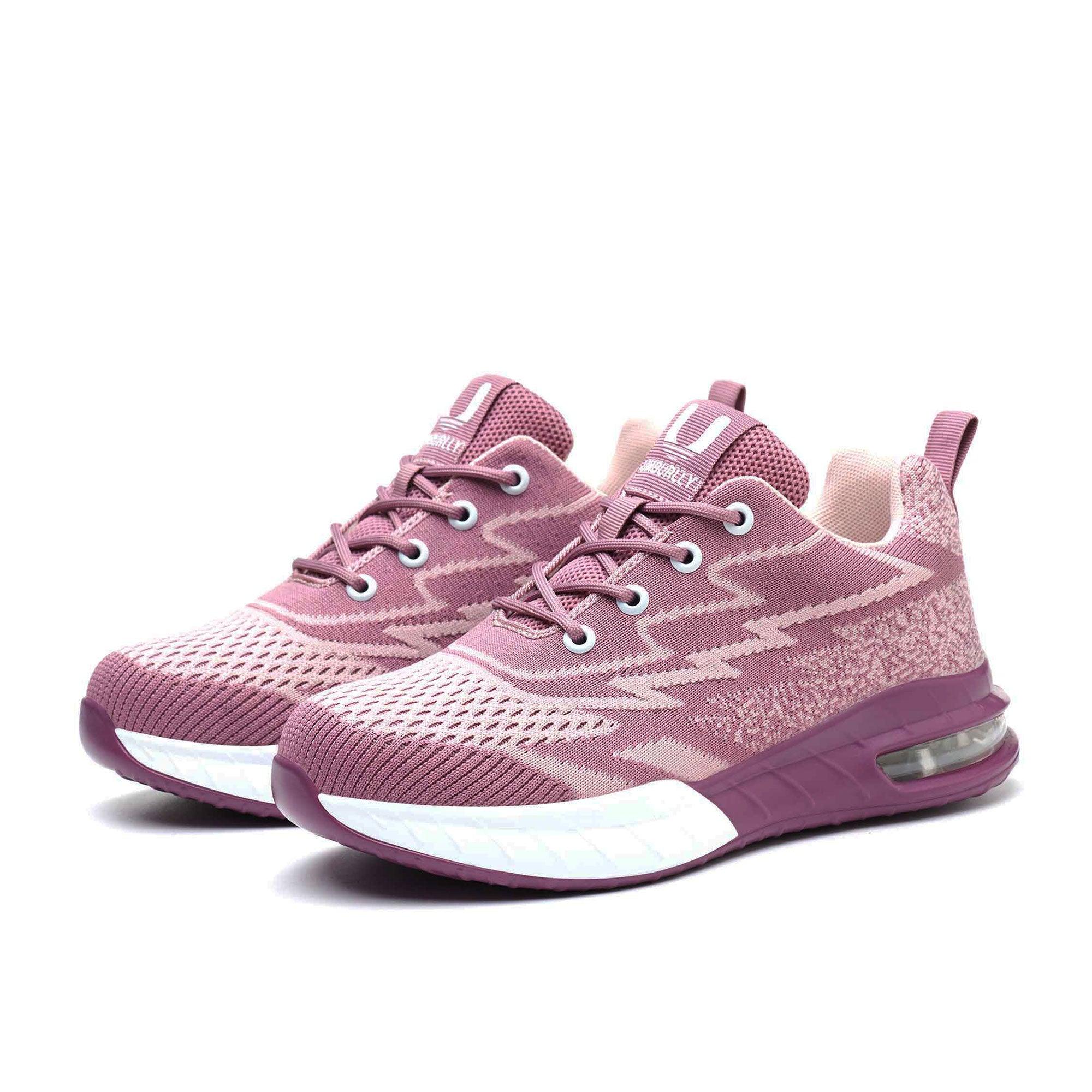 Women's AirFlow Steel Toe Work Sneakers - Air Cushion Sole | B288