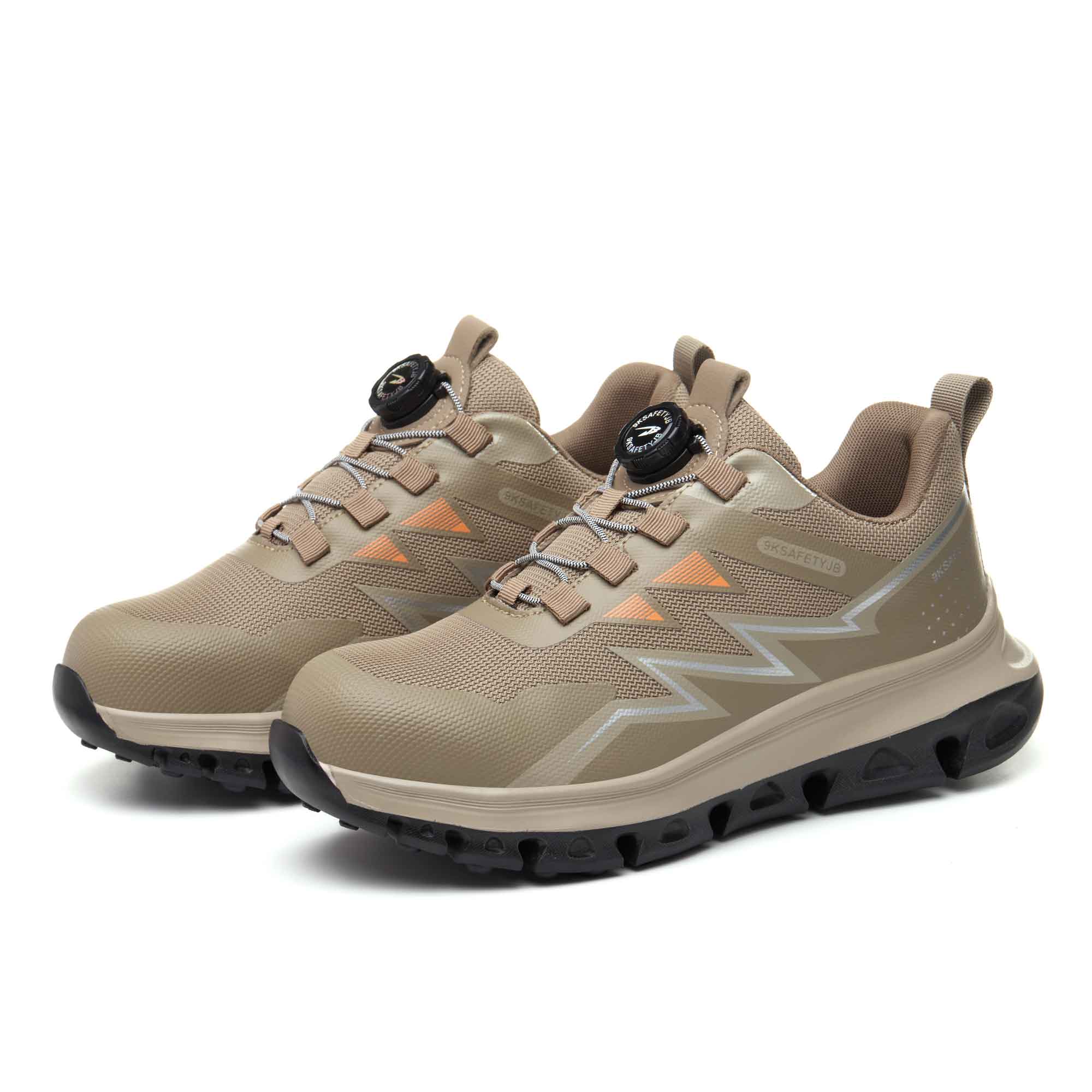 Women's Comfy Steel Toe Work Sneakers - Dial Lacing | B355