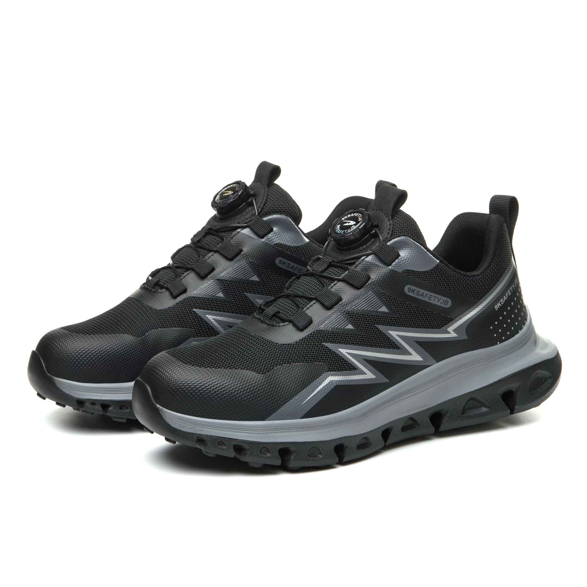 Women's Comfy Steel Toe Work Sneakers - Dial Lacing | B355