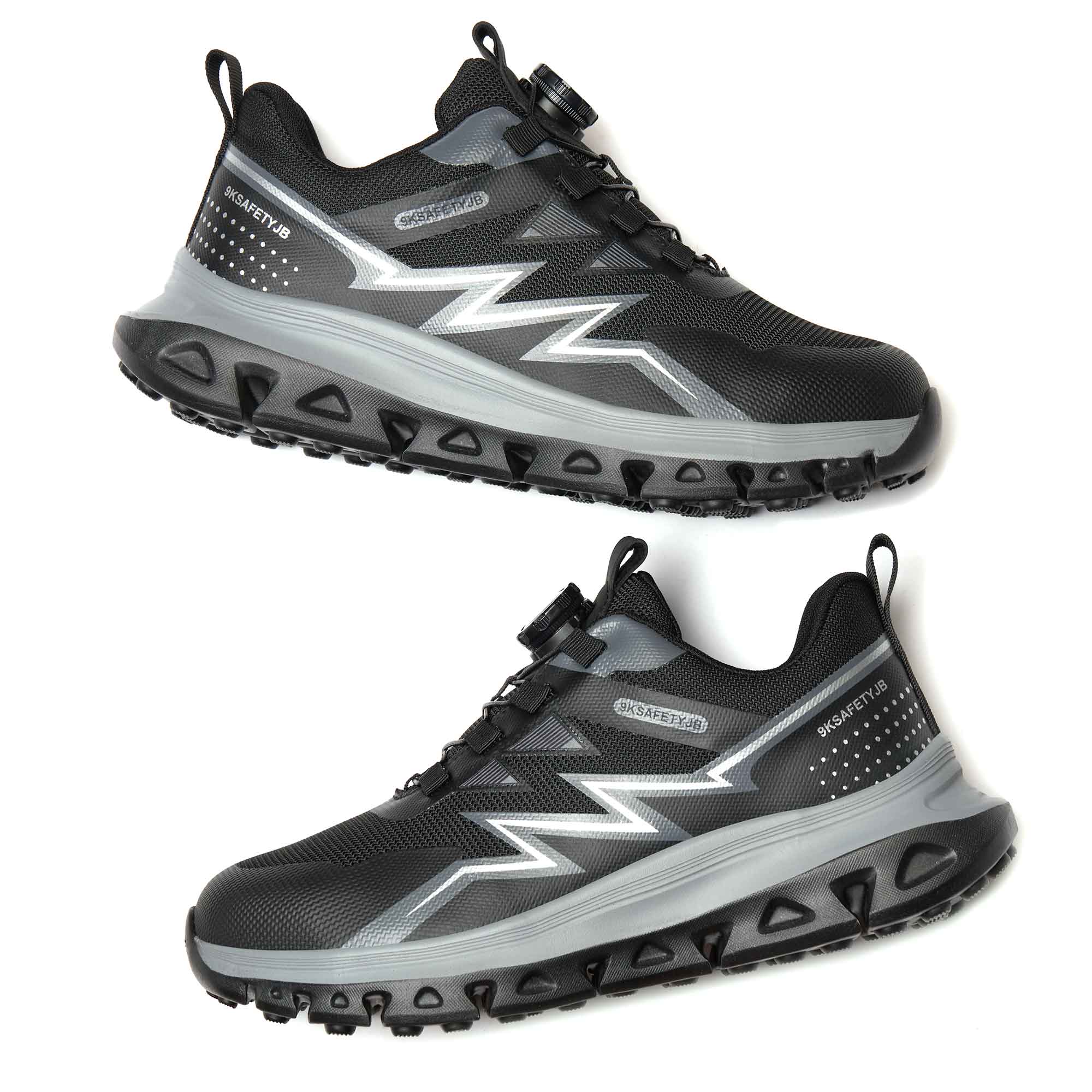 Women's Comfy Steel Toe Work Sneakers - Dial Lacing | B355