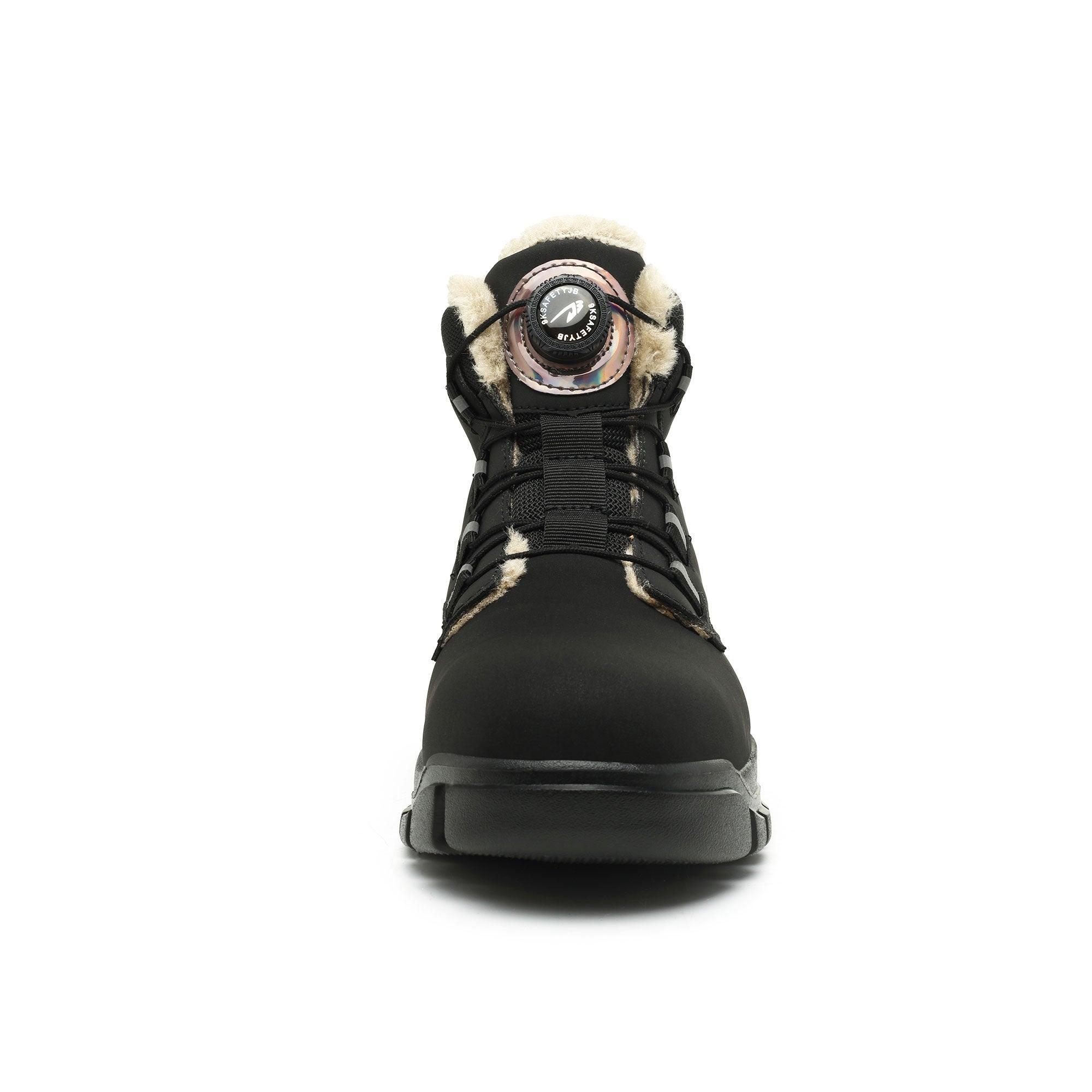 Women's HeatWave Steel Toe Winter Boots - Fleece Lining & Knob Lacing | B318