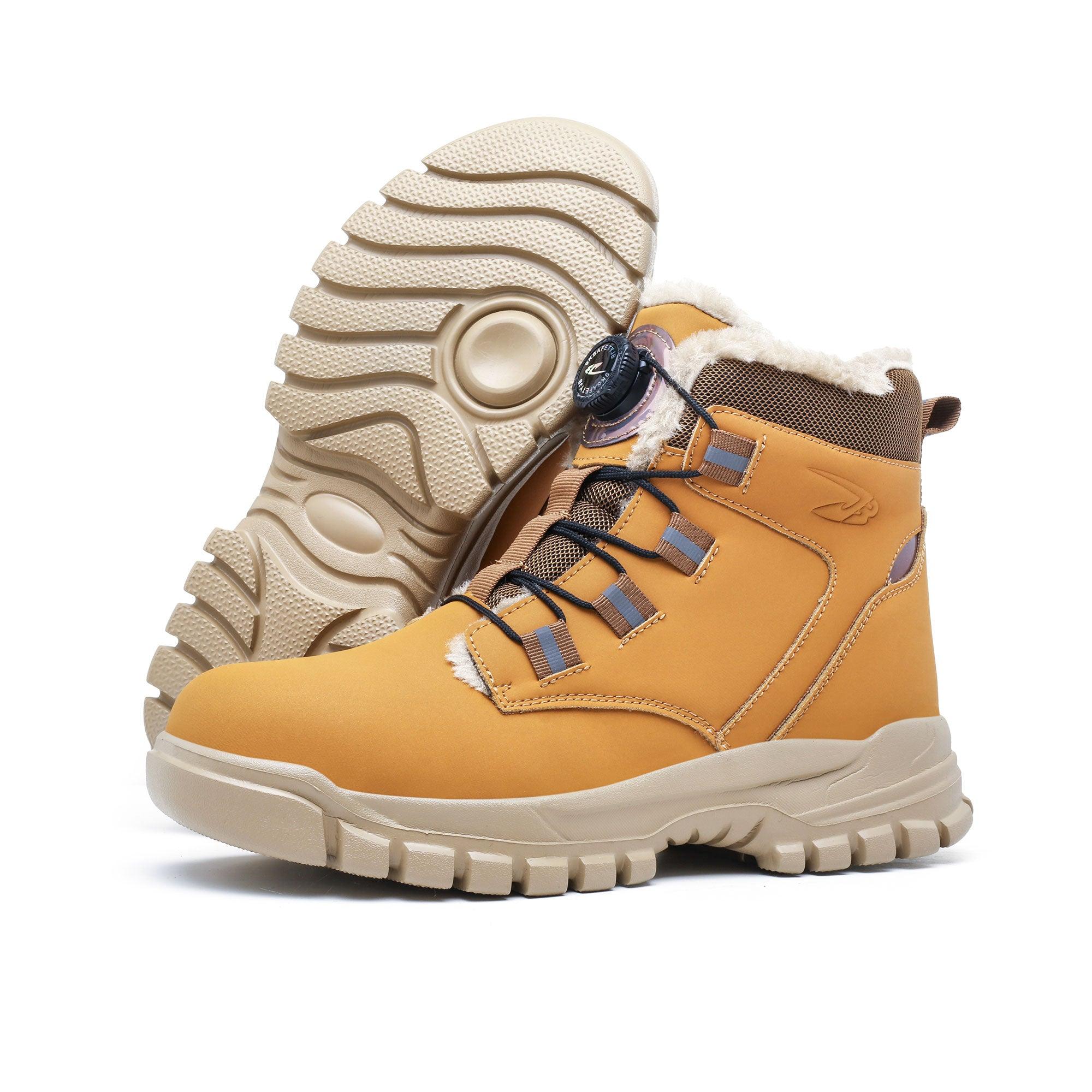 Women's HeatWave Steel Toe Winter Boots - Fleece Lining & Knob Lacing | B318