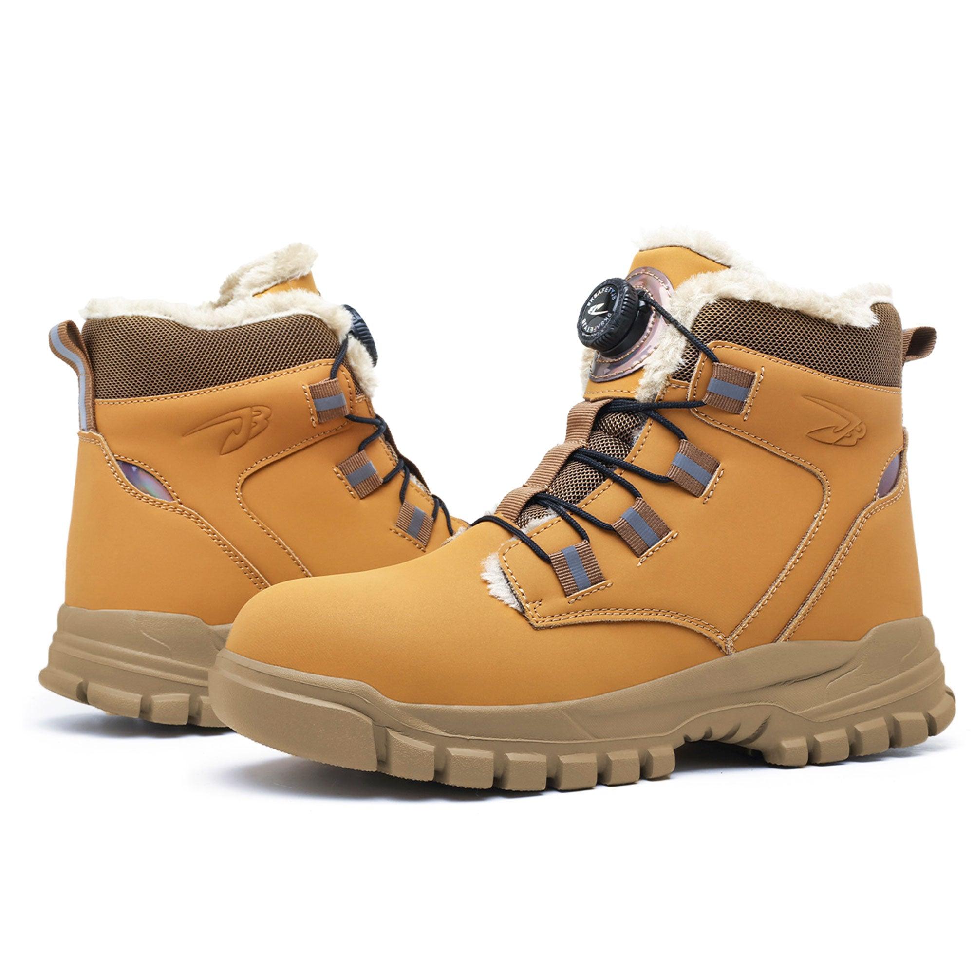 Women's HeatWave Steel Toe Winter Boots - Fleece Lining & Knob Lacing | B318