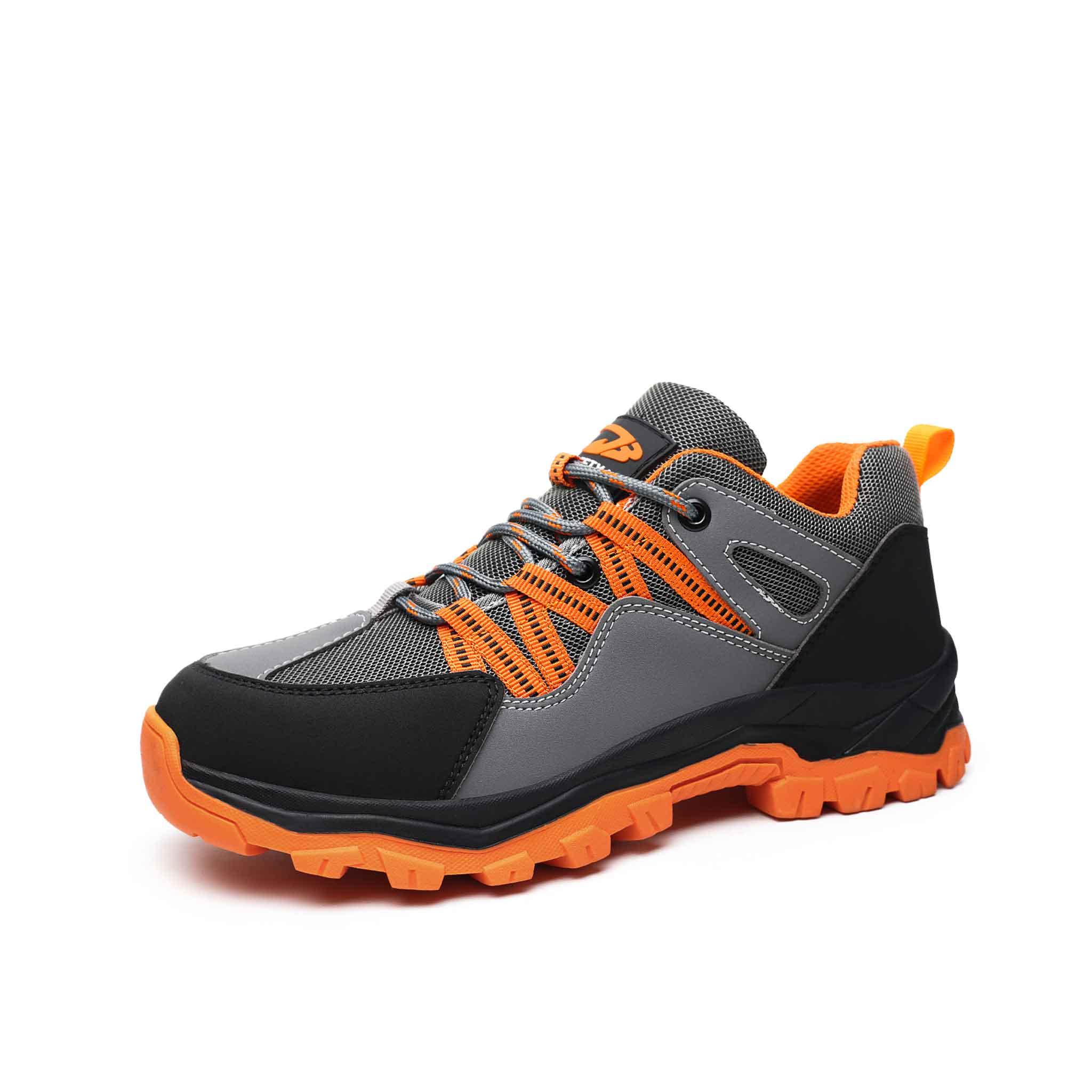Women's Orange Trailblazer Steel Toe Work Shoes - Hiking Inspired | B281