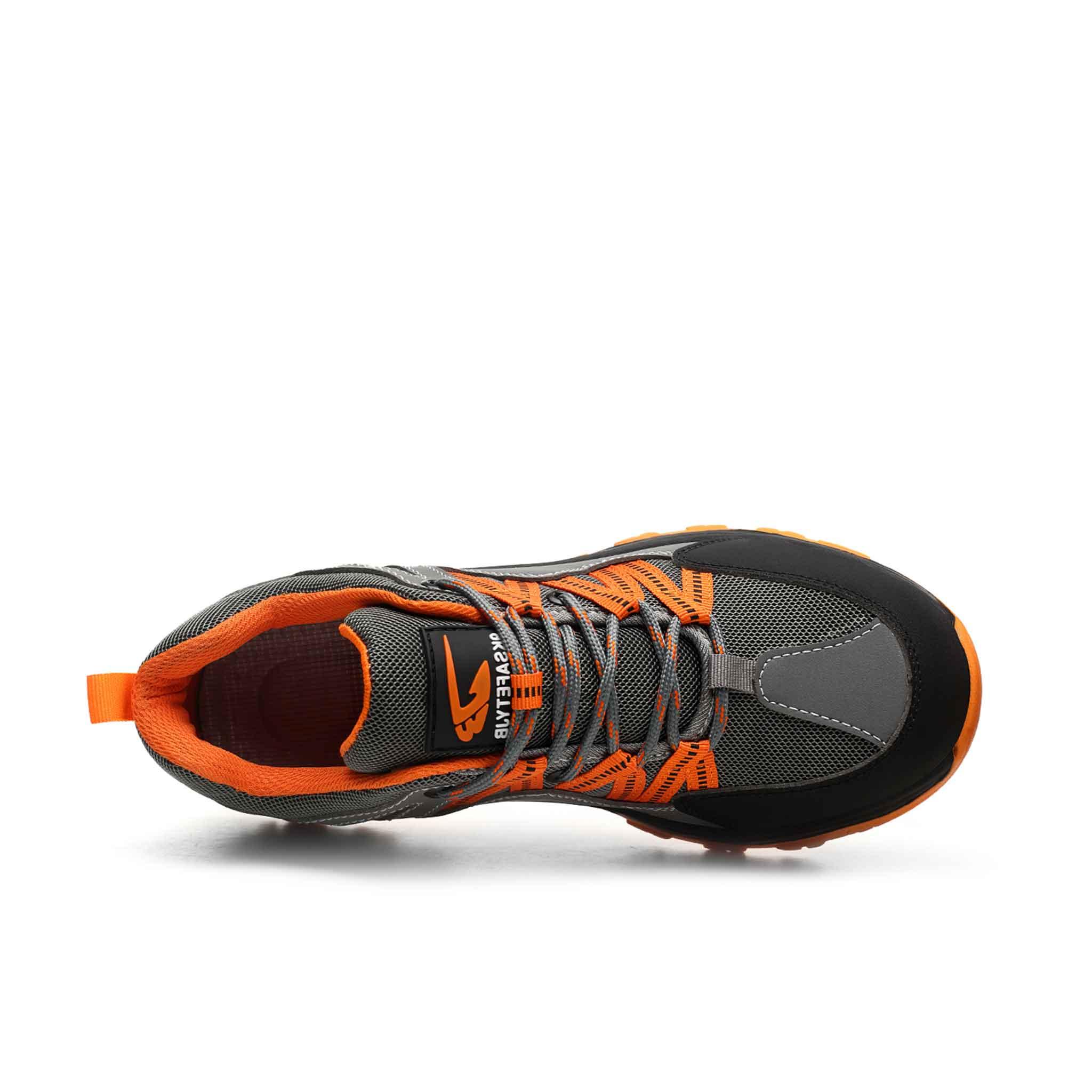 Women's Orange Trailblazer Steel Toe Work Shoes - Hiking Inspired | B281