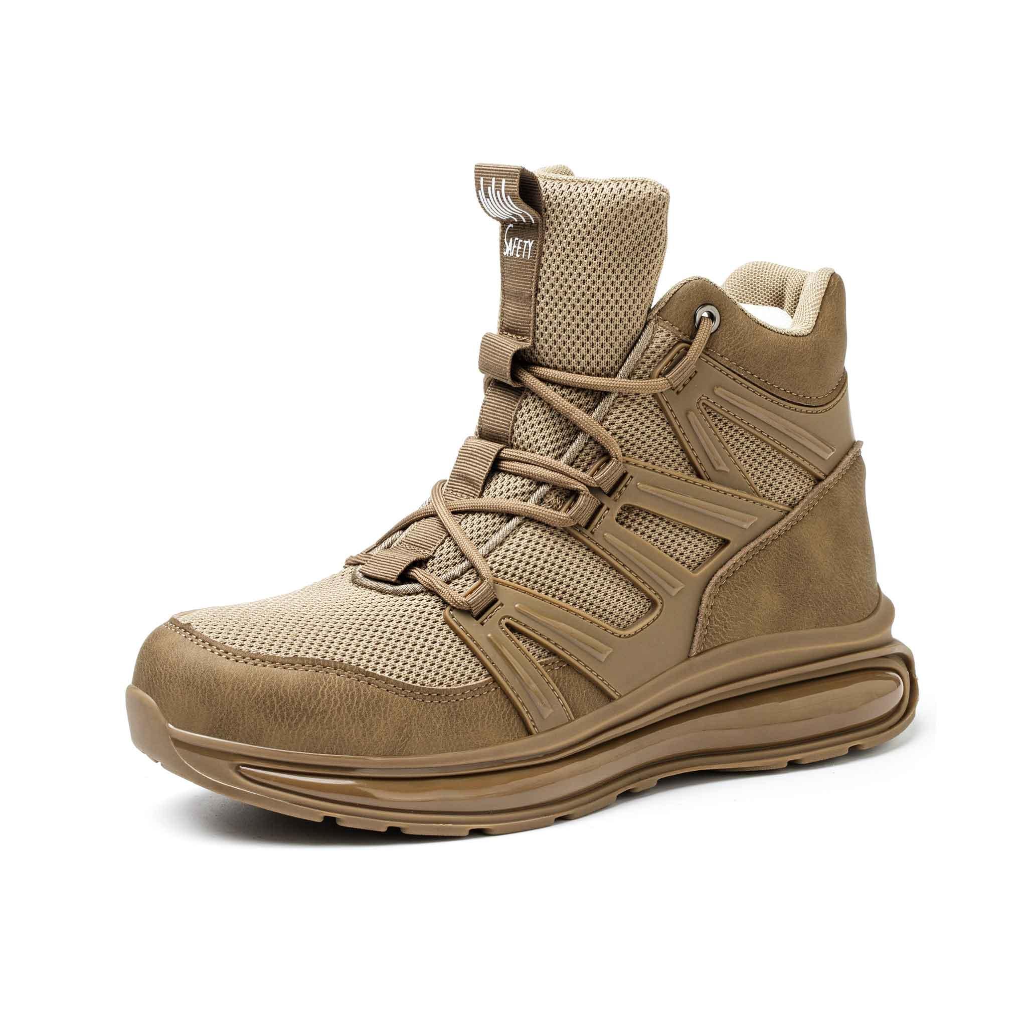 Women's Steel Toe Boots - Full Air-Cushioned Sole | B266