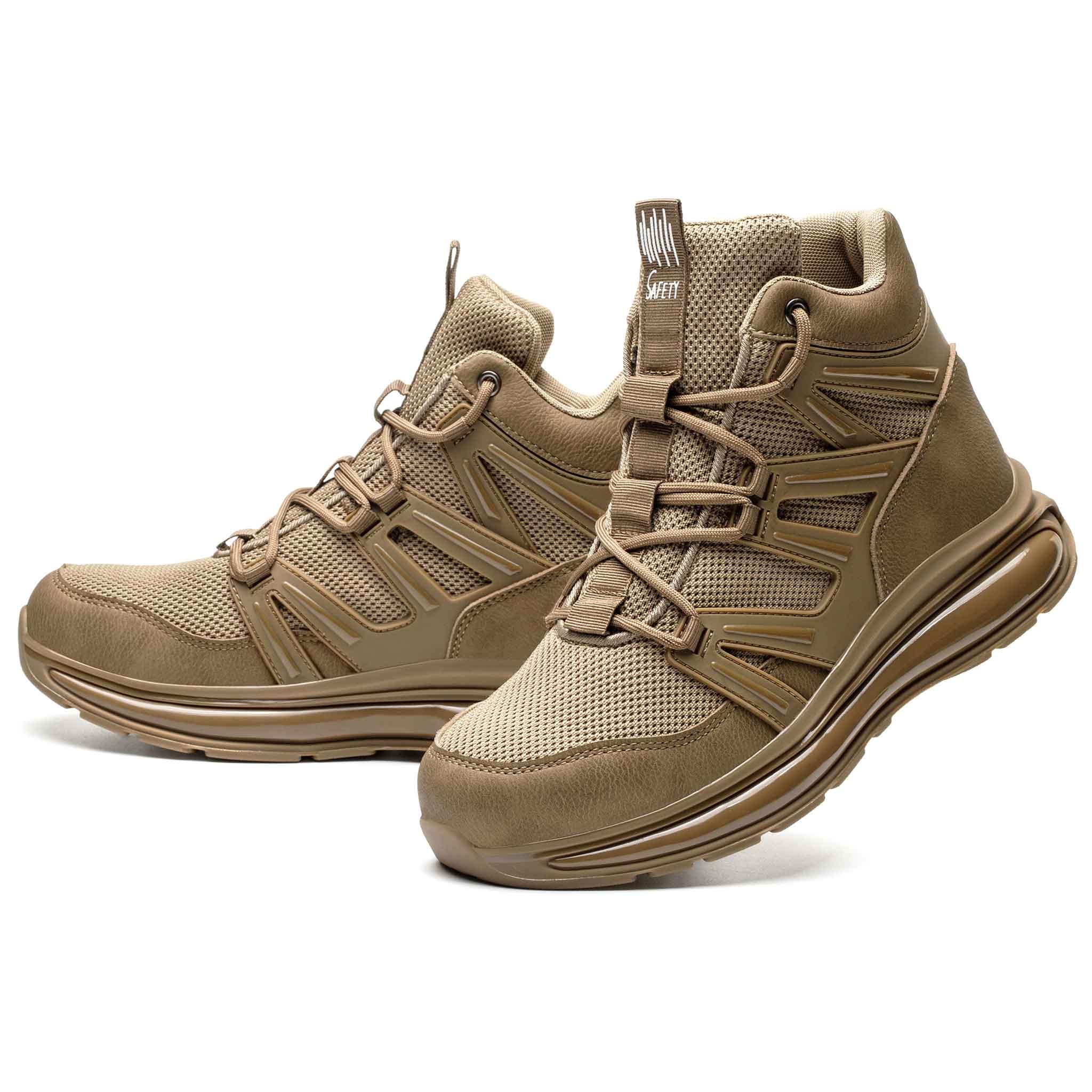 Women's Steel Toe Boots - Full Air-Cushioned Sole | B266