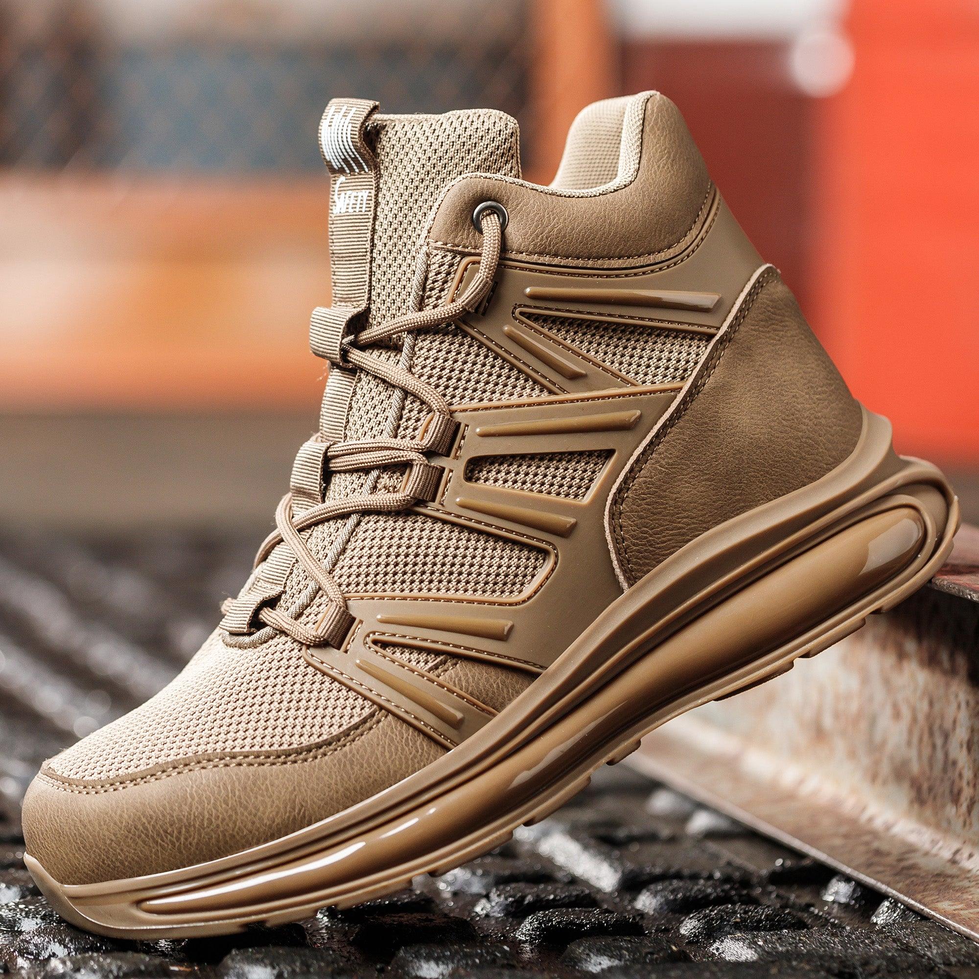 Women's Steel Toe Boots - Full Air-Cushioned Sole | B266