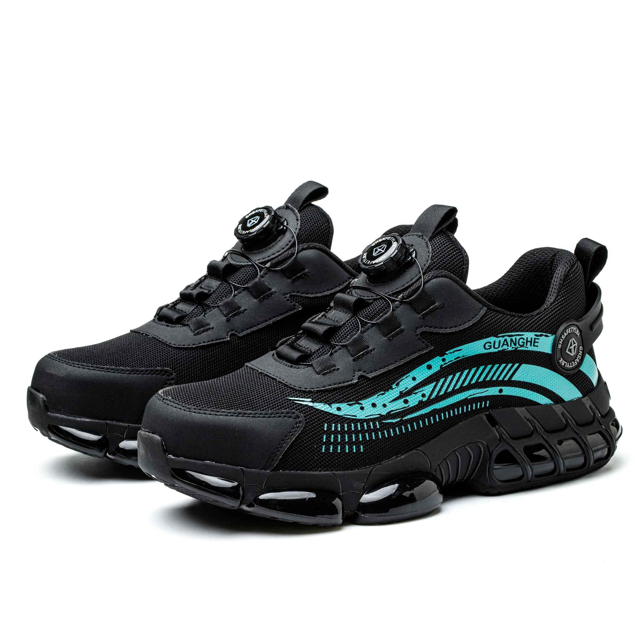 Women's Breathable Steel Toe Sneakers - Knob Lacing System | B292