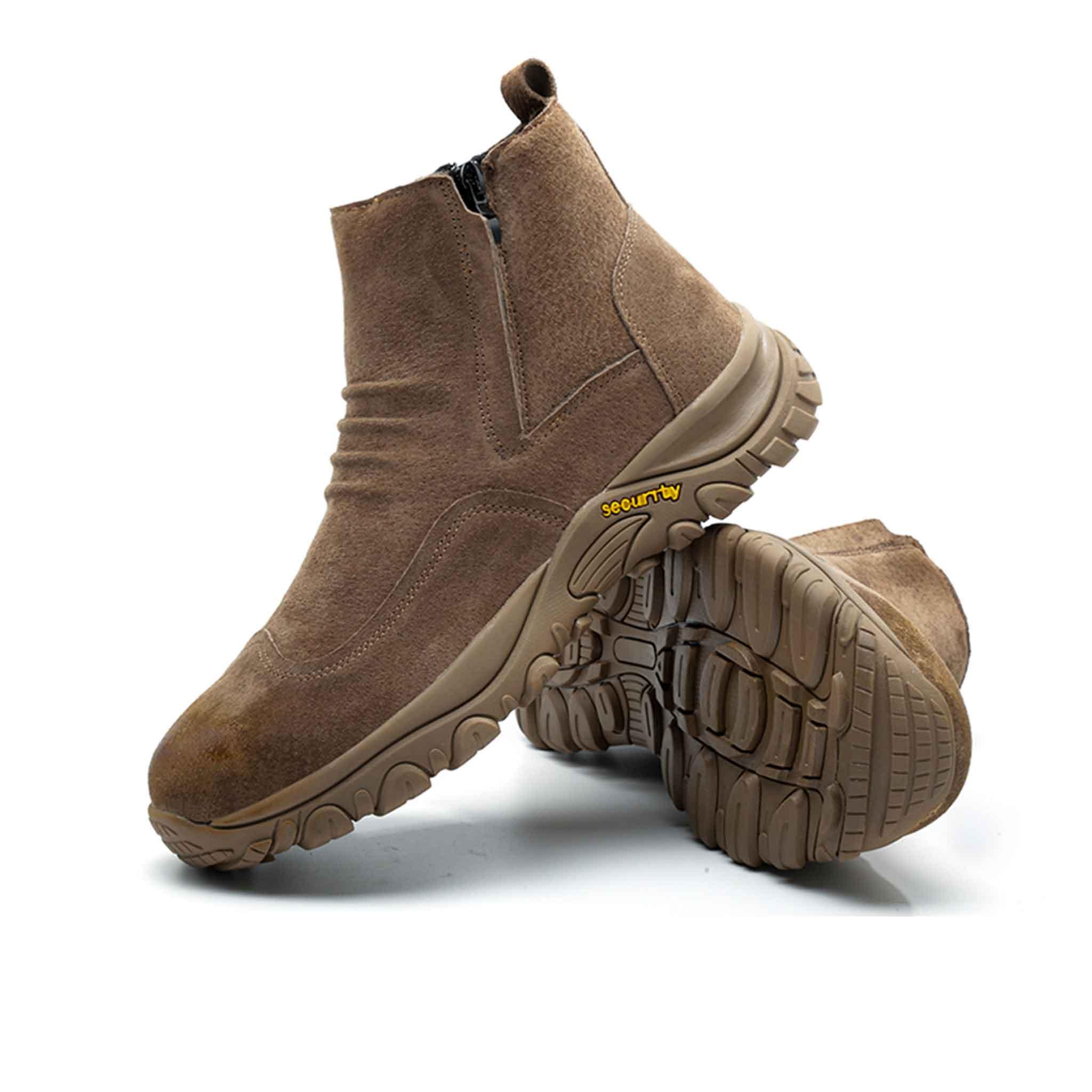 Women's Steel Toe Chelsea Boots - Side Zip | B258