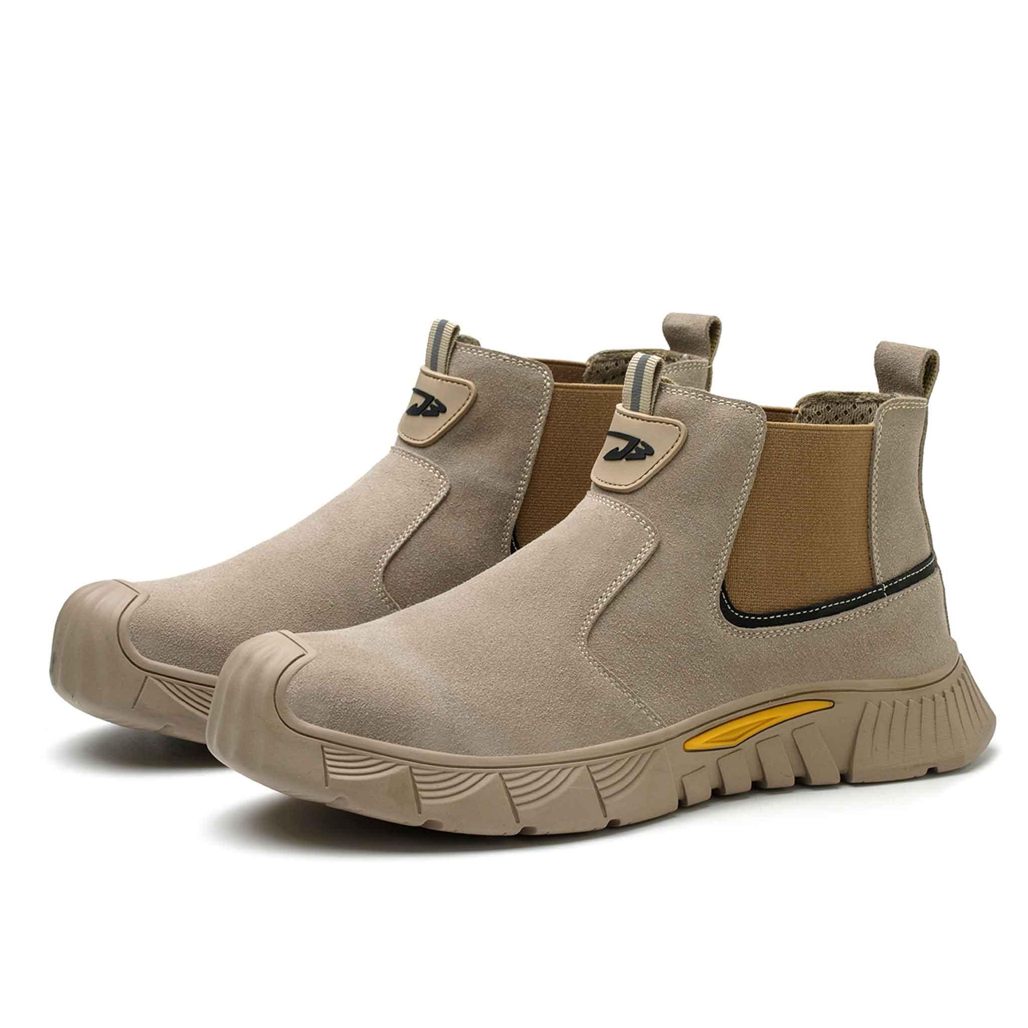 Women's Steel Toe Chelsea Boots - Slip Resistant | B275