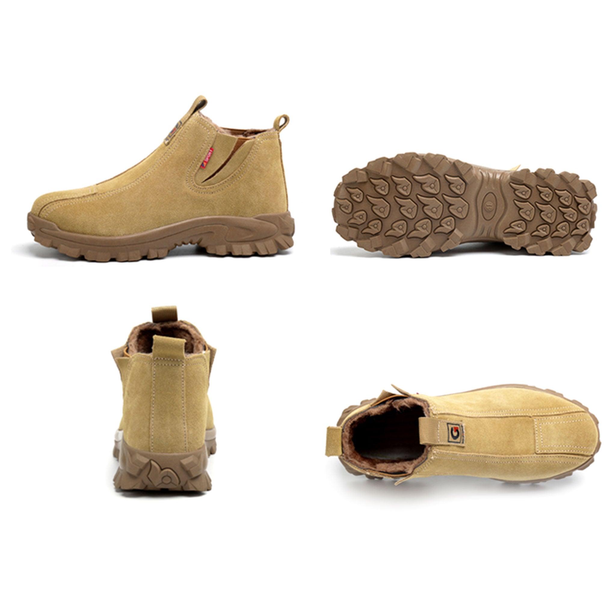 Women's Steel Toe Chelsea Winter Boots - Fleece Lined | B256